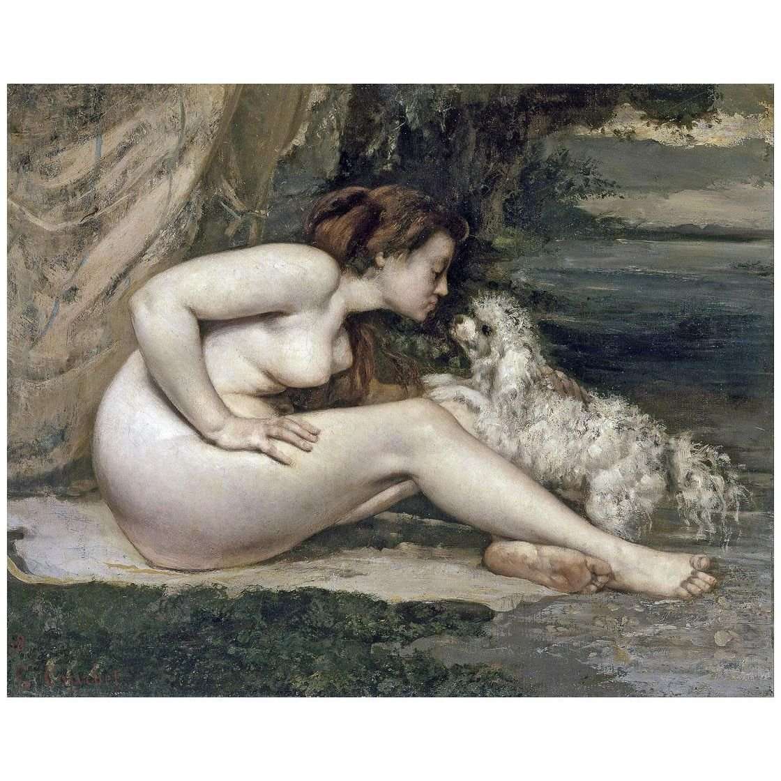  Gustave Courbet. Femme nue au chien. 1861. Musee dOrsay Paris