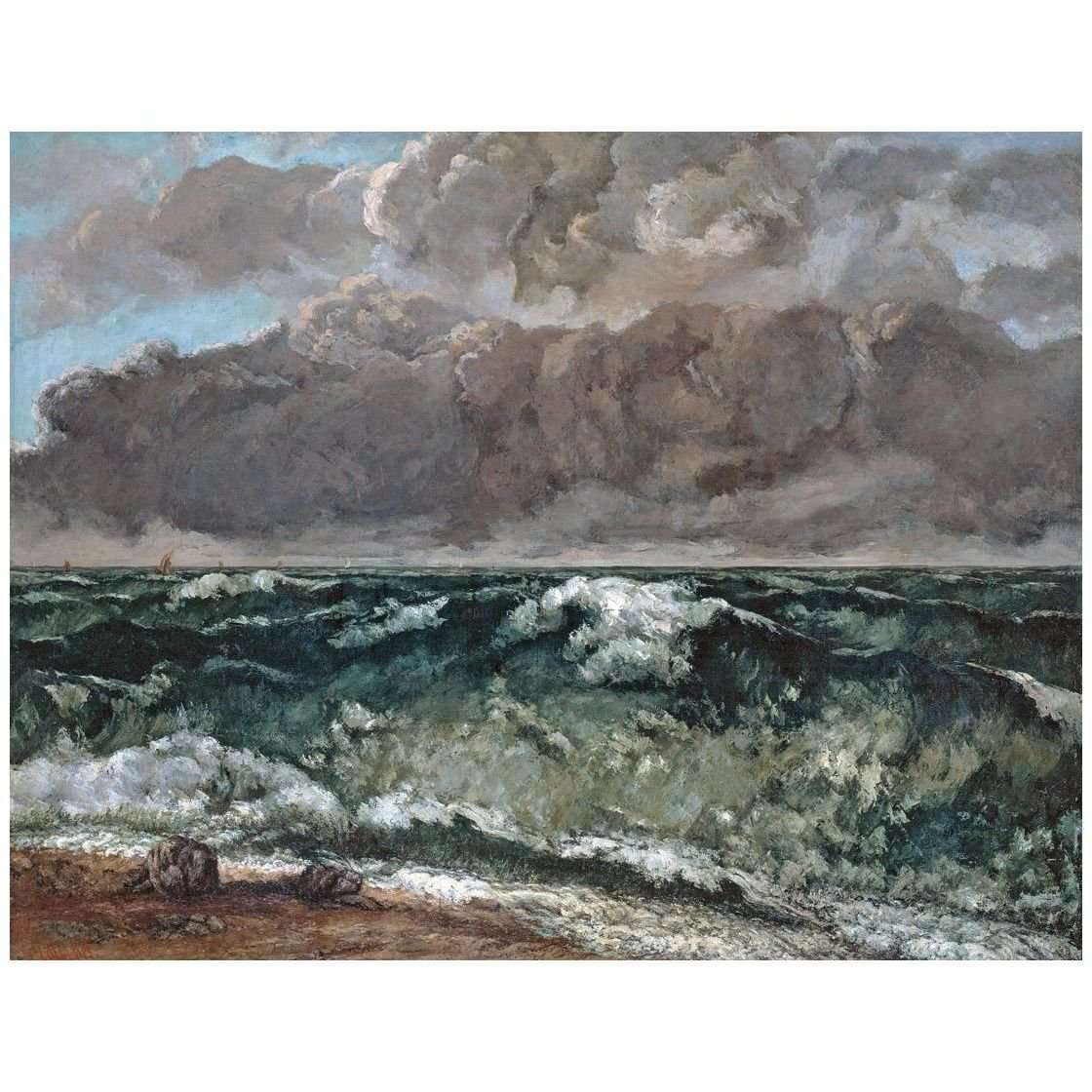  Gustave Courbet. La vague. 1869. Alte Nationalgalerie Berlin