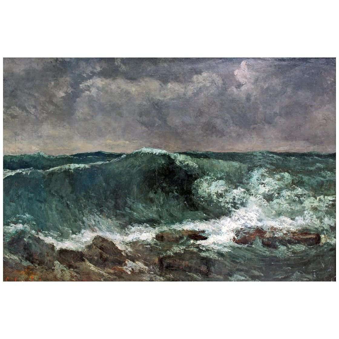  Gustave Courbet. La vague. 1870. Stadel Museum Frankfurt