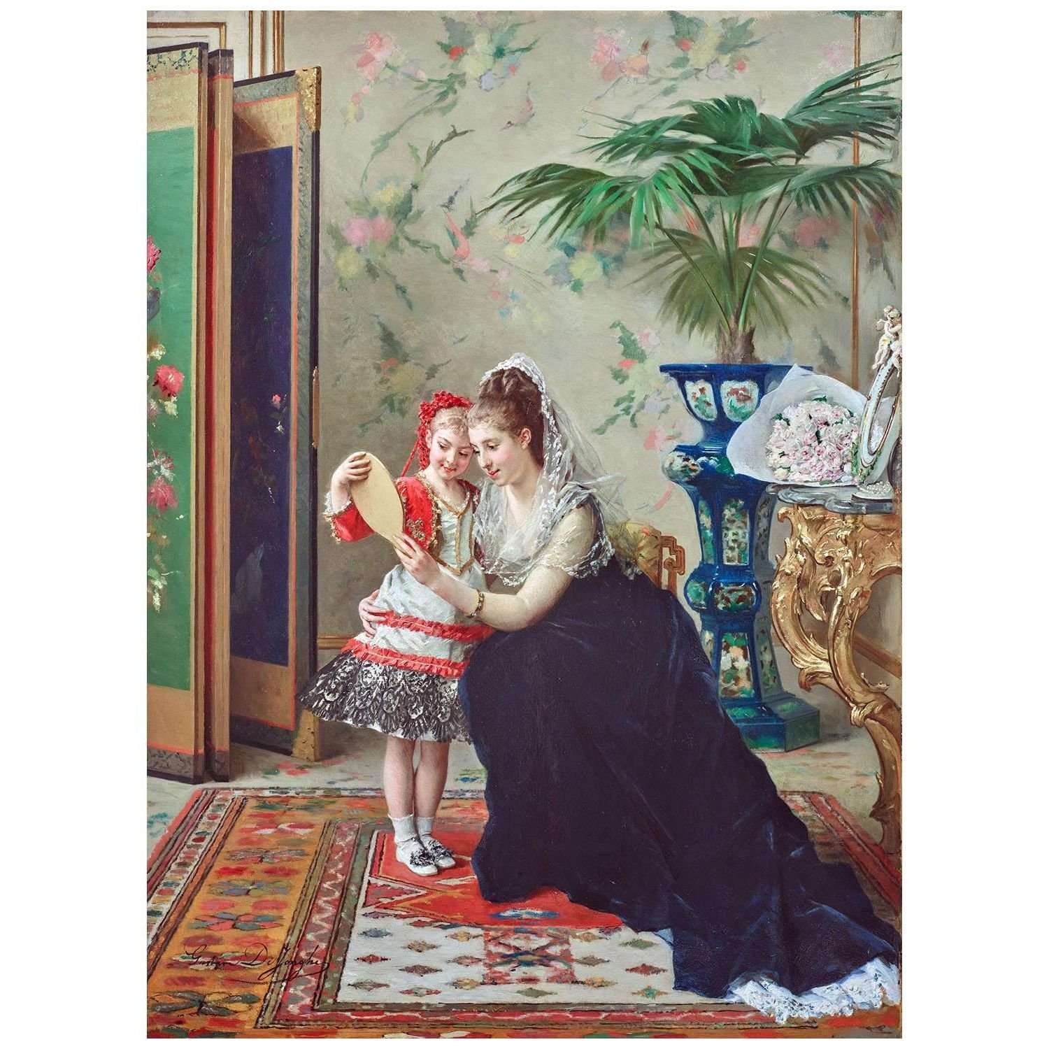    Gustave De Jonghe. Le d?guisement. 1870. Galerie Ary Jan Paris