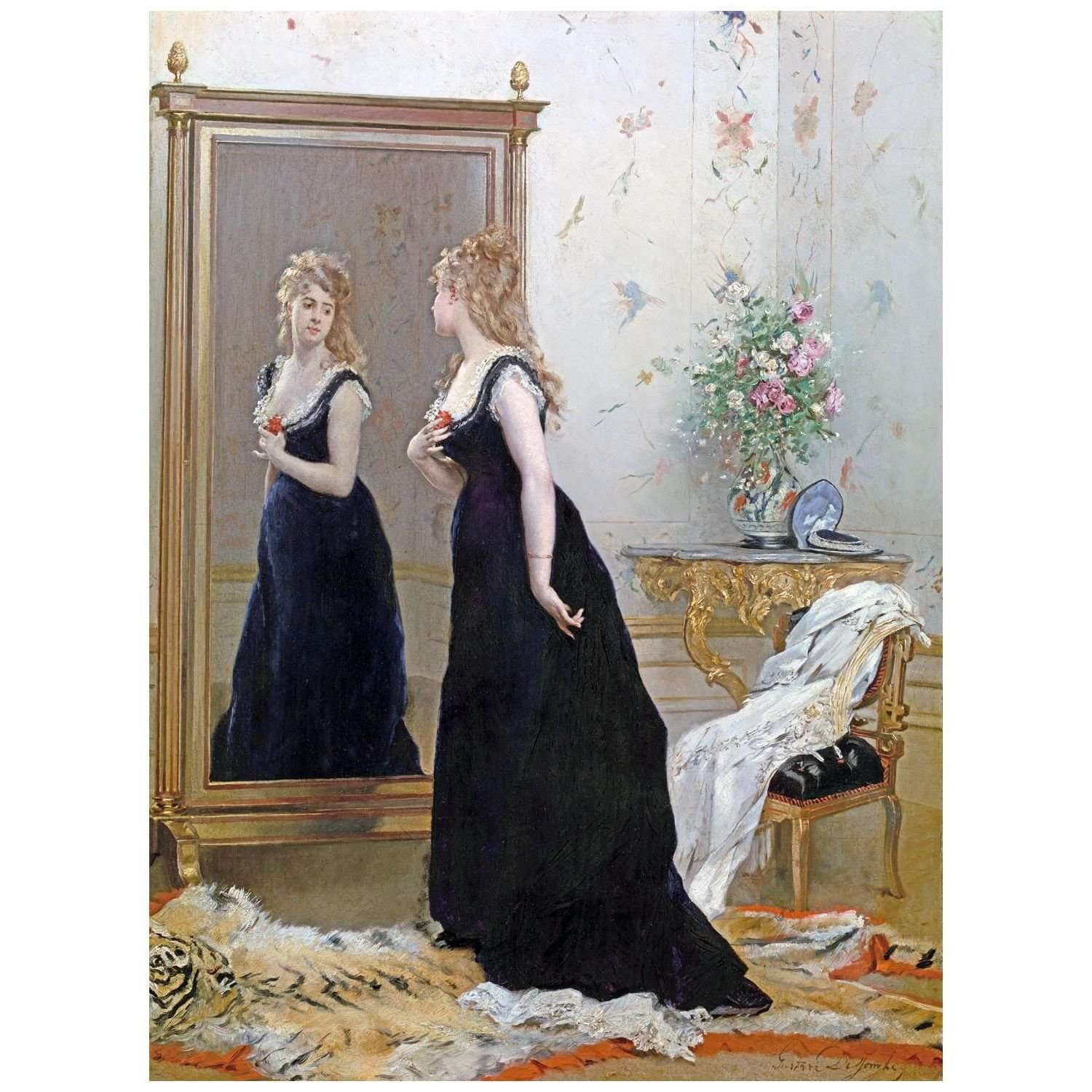    Gustave De Jonghe. Devant le miroir. 1872 KMSK Antwerpen