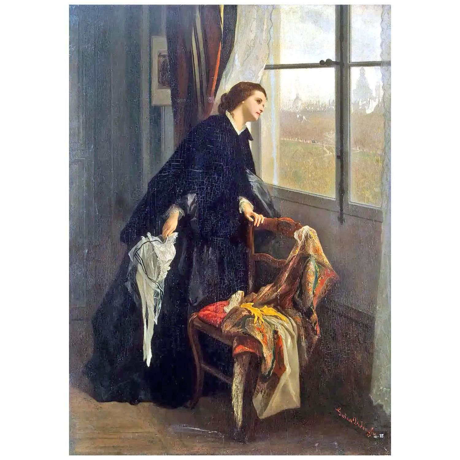    Gustave De Jonghe. Temps variable. 1875. Hermitage Museum