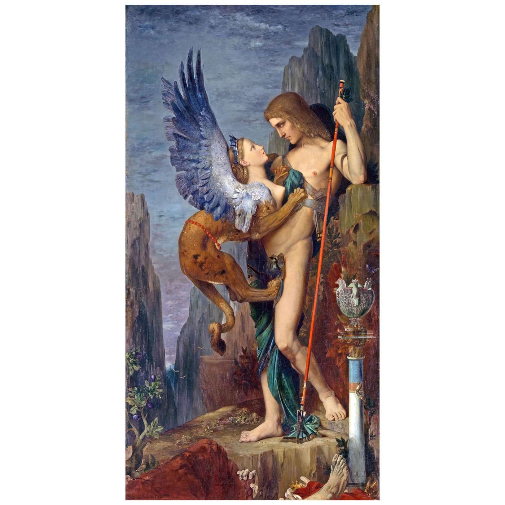  Gustave Moreau. Oedipe et le Sphinx. 1864. Metropolitan Museum NY
