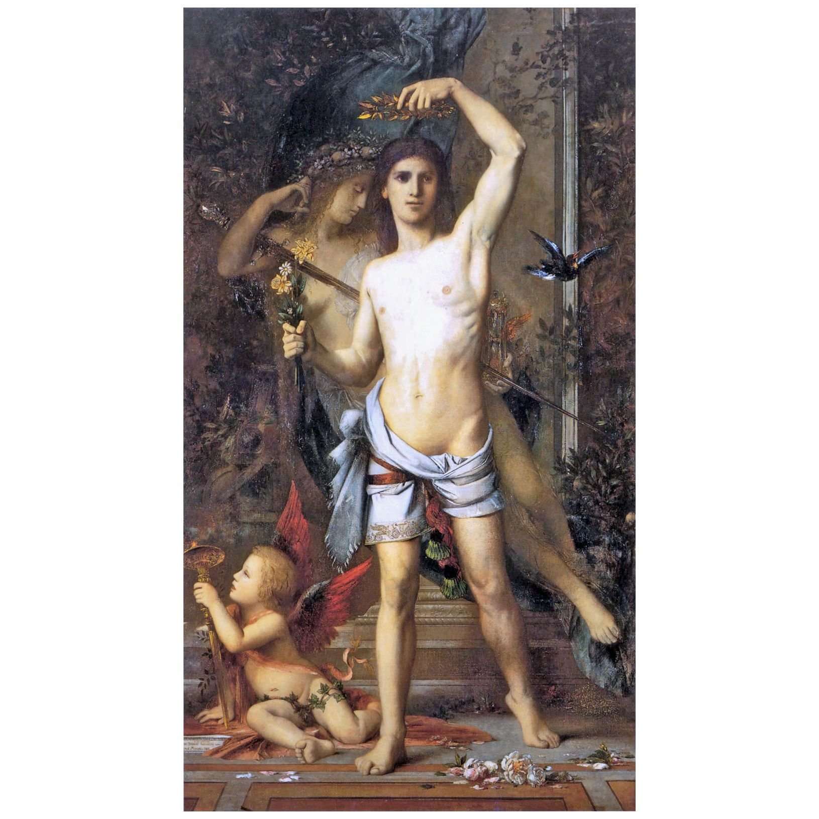 Gustave Moreau. Le Jeune Homme et la mort. 1865. Fogg Museum Cambridge