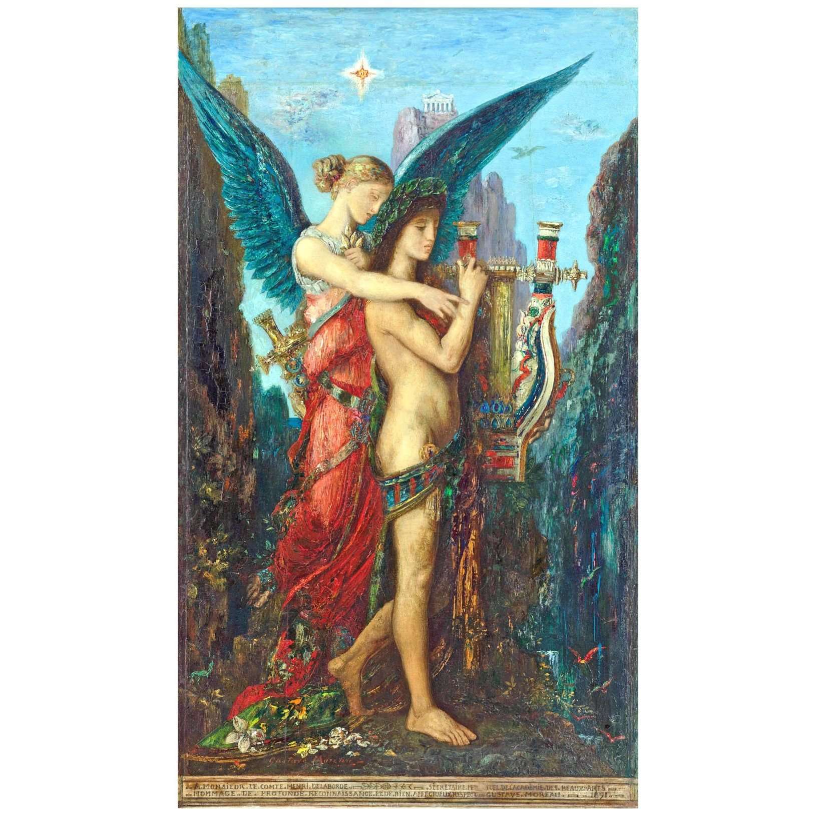  Gustave Moreau. Hesiode et la Muse. 1891. Musee dOrsay Paris