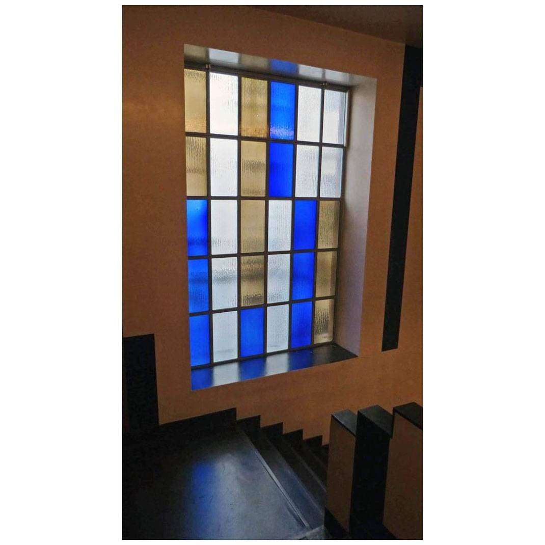  Jean Arp. Stained Glass Window in Aubette. 1928. Strasbourg