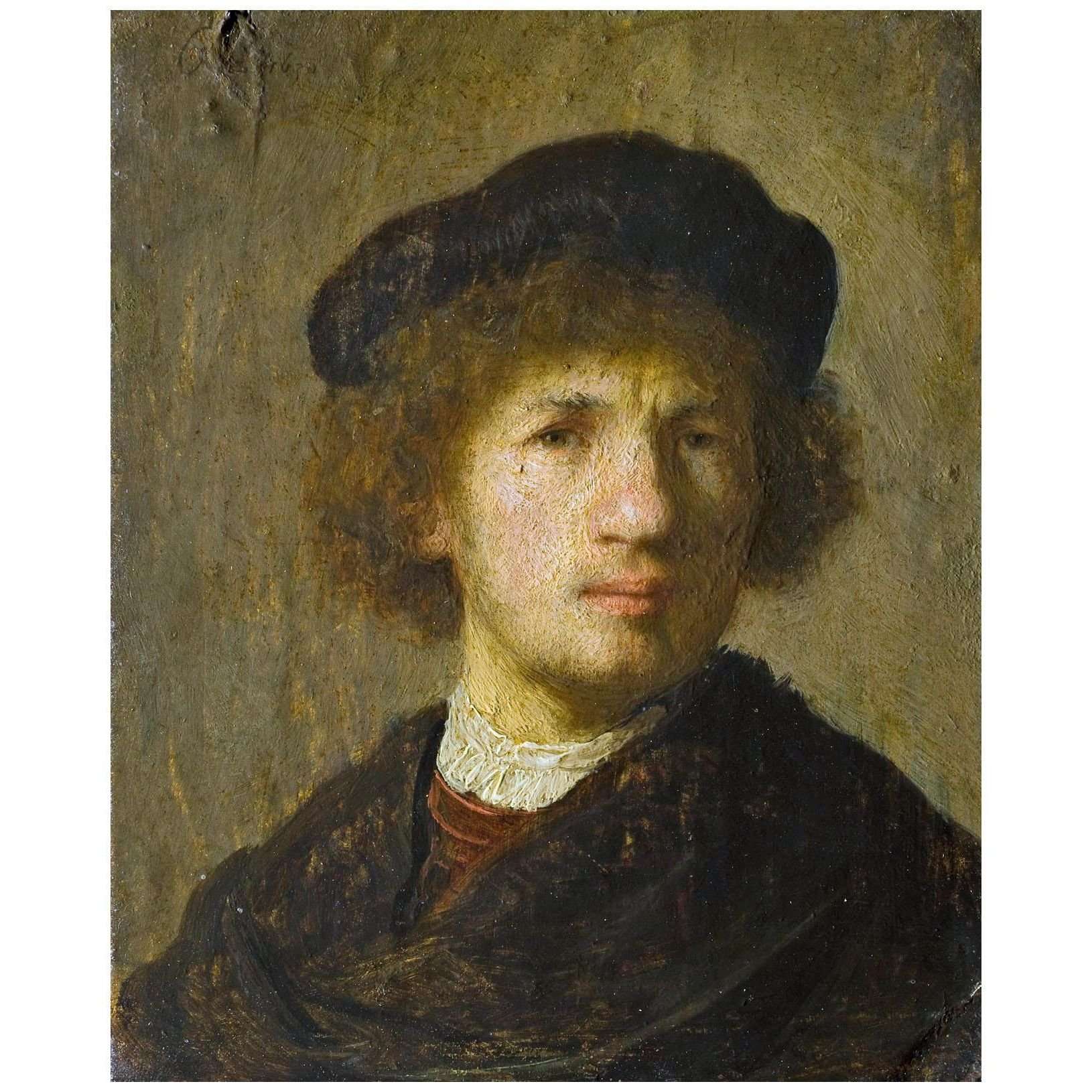    Rembrandt. Self-Portrait. 1630. Nationalmuseum Stockholm