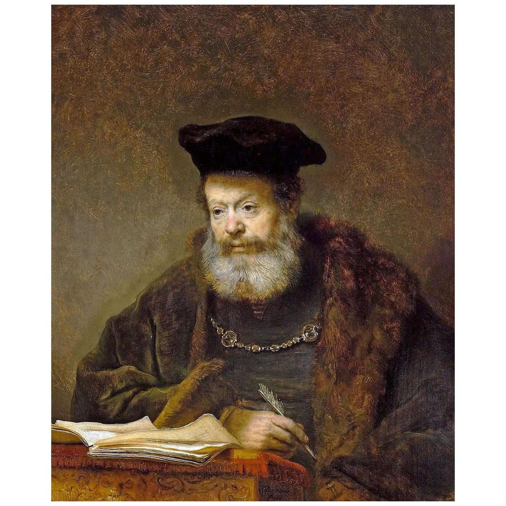    Rembrandt. Scholar at his Writing Table. 1641. Zamek Kr?lewski w Warszawie