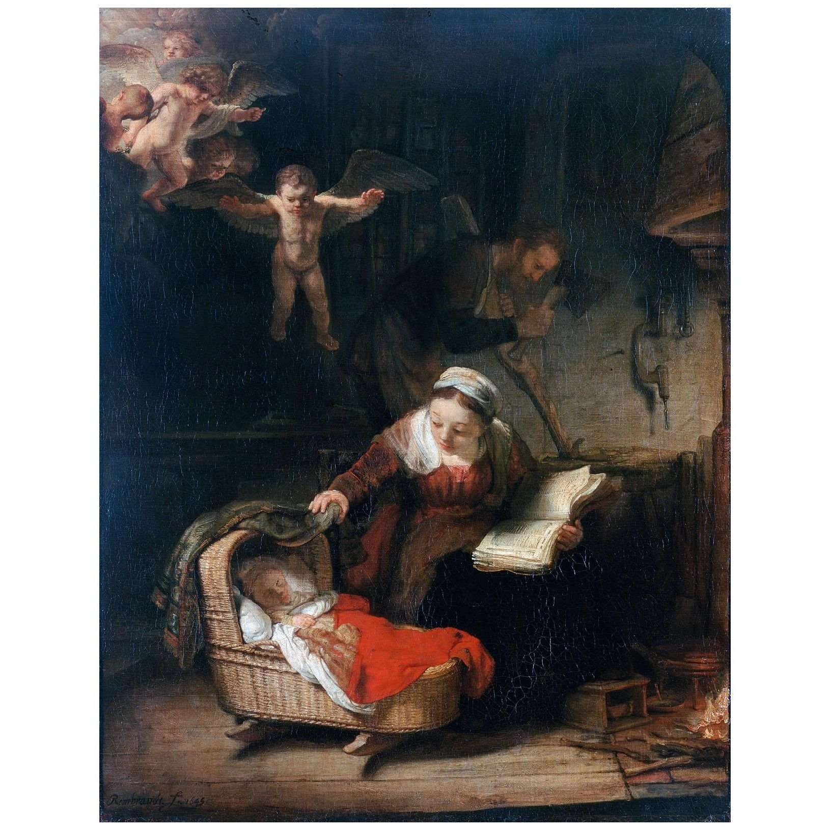    Rembrandt. The Holy Family. 1645. Hermitage Museum