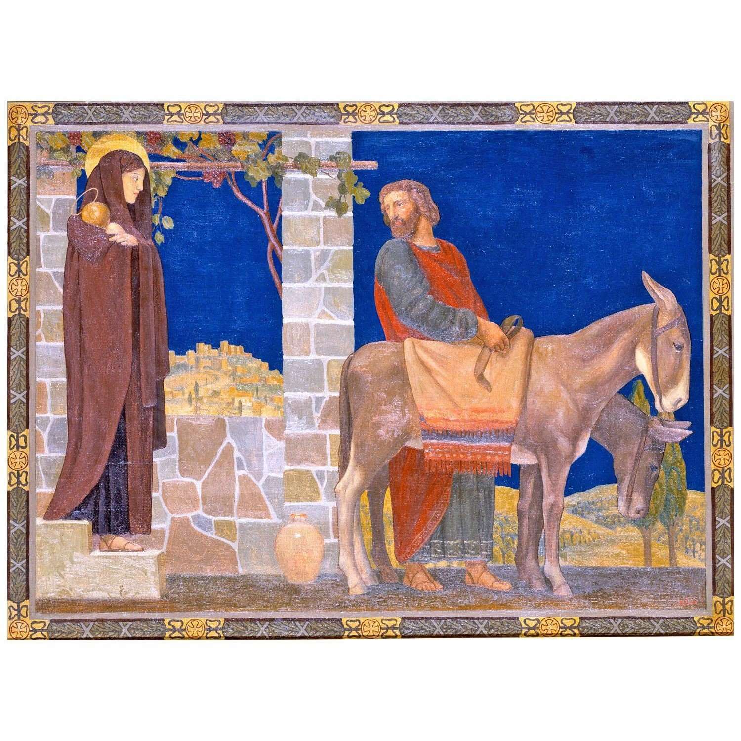  H. Siddons Mowbray. The Flight into Egypt. 1915. Smithsonian Museum Washington