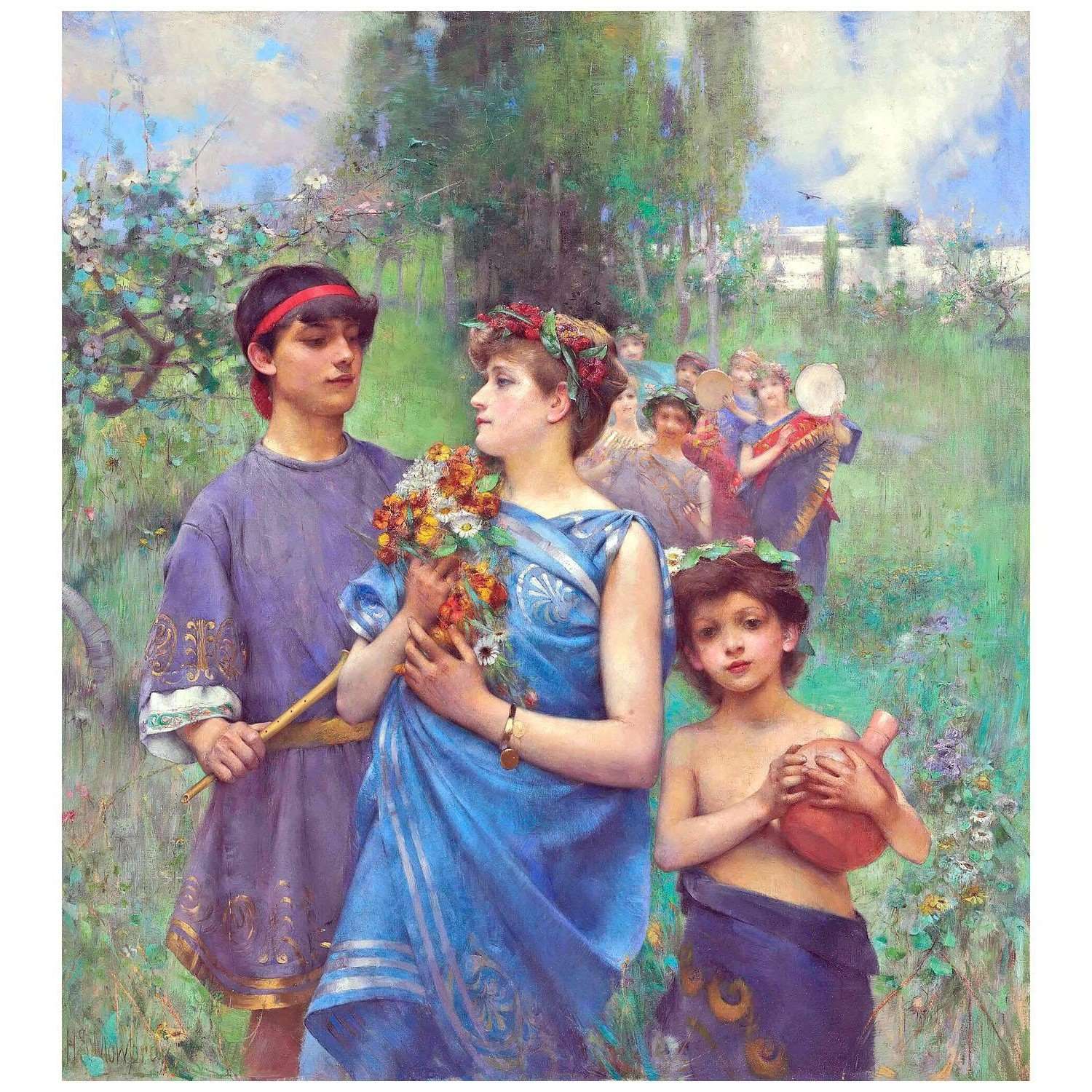  H. Siddons Mowbray. The Spring. 1918. Private collection