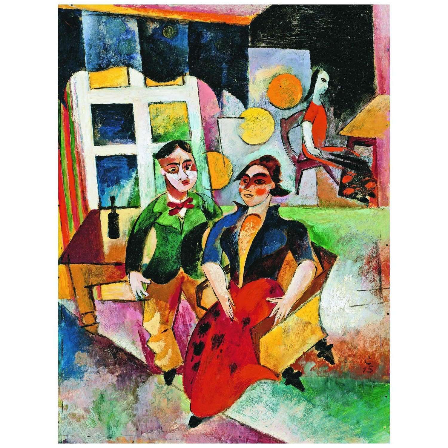  Heinrich Campendonk. Junges Paar. 1915. Museo Thyssen-Bornemisza Madrid