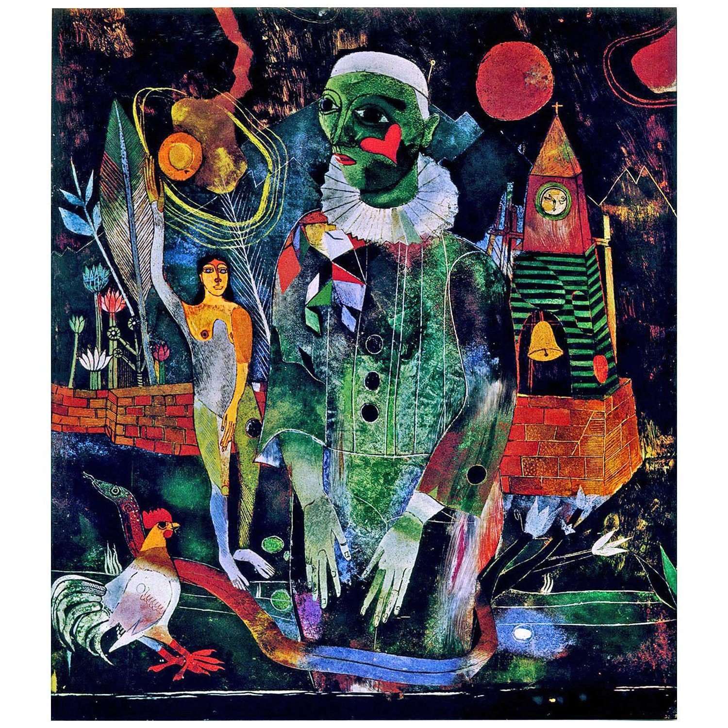  Heinrich Campendonk. Pierrot mit Schlange. 1923. Kunstmuseen Krefeld