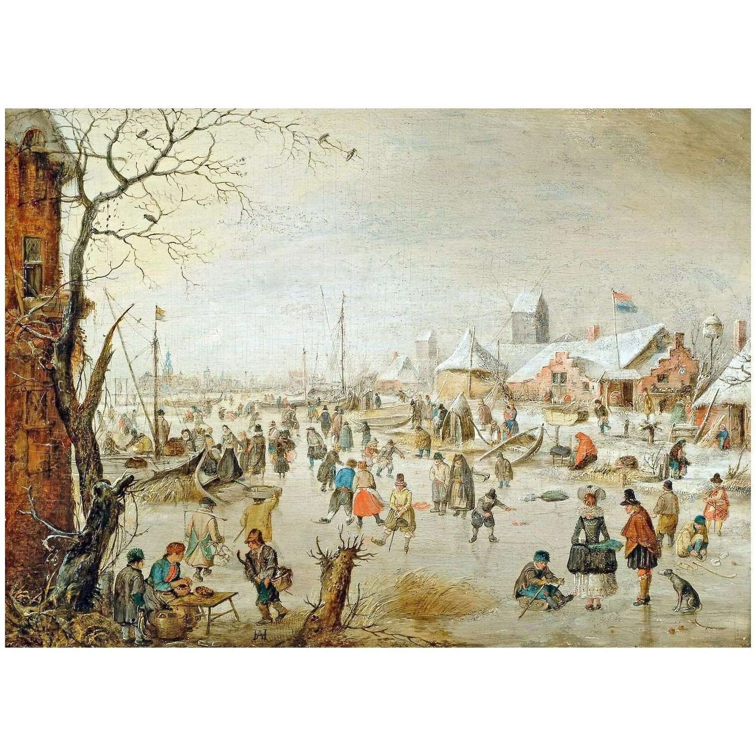  Hendrick Avercamp. A scene on the Ice. 1620. Museum Boijmans van Beuningen Rotterdam