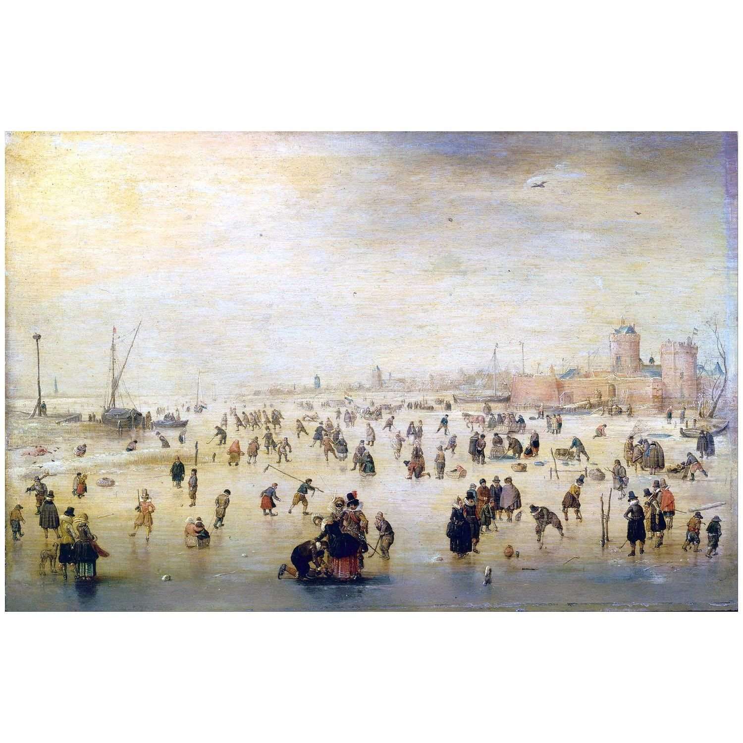  Hendrick Avercamp. Skating Scene. 1620. Pushkin Museum Moscow