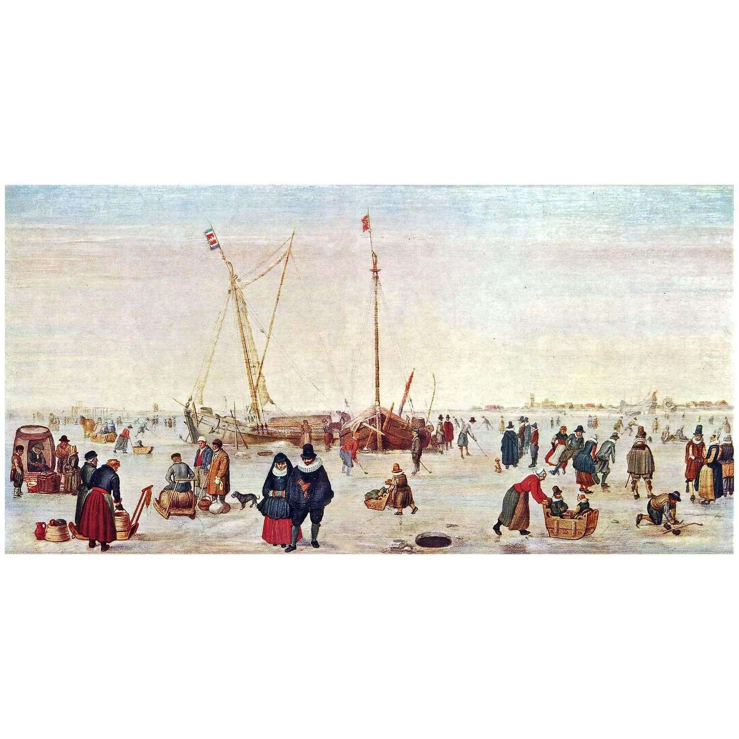  Hendrick Avercamp. A Scene on the Ice. 1610s. Museum Boijmans van Beuningen Rotterdam