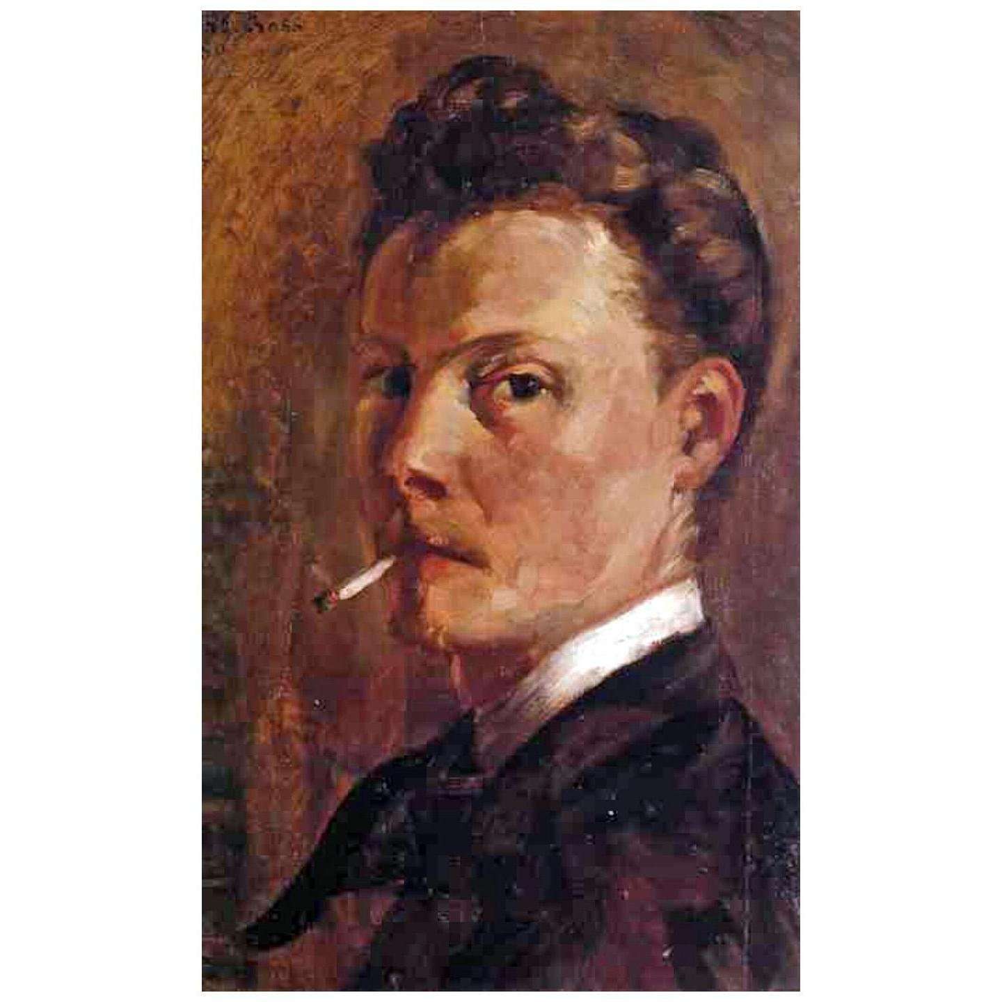  Henri-Edmond Cross. Autoportrait. 1880. Collection privee