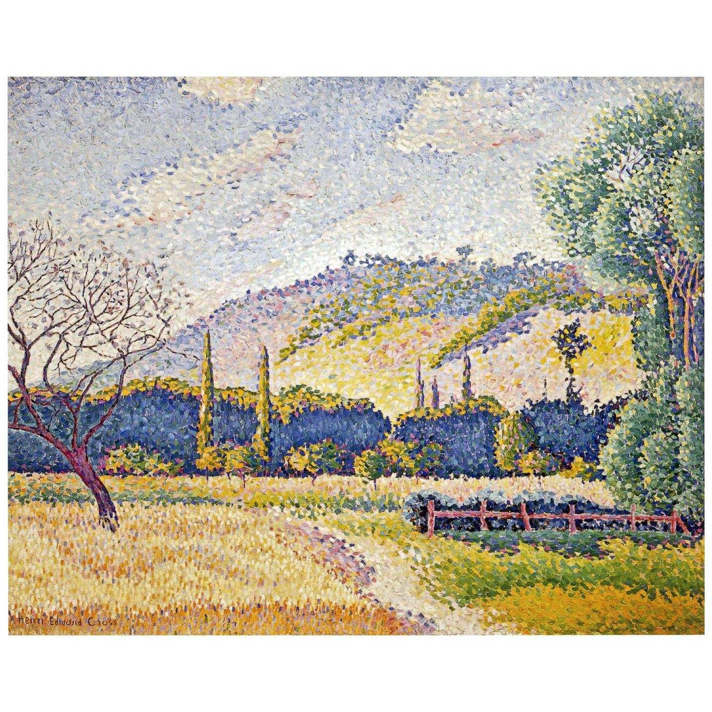  Henri-Edmond Cross. Paysage. 1896. Honolulu Museum of Art