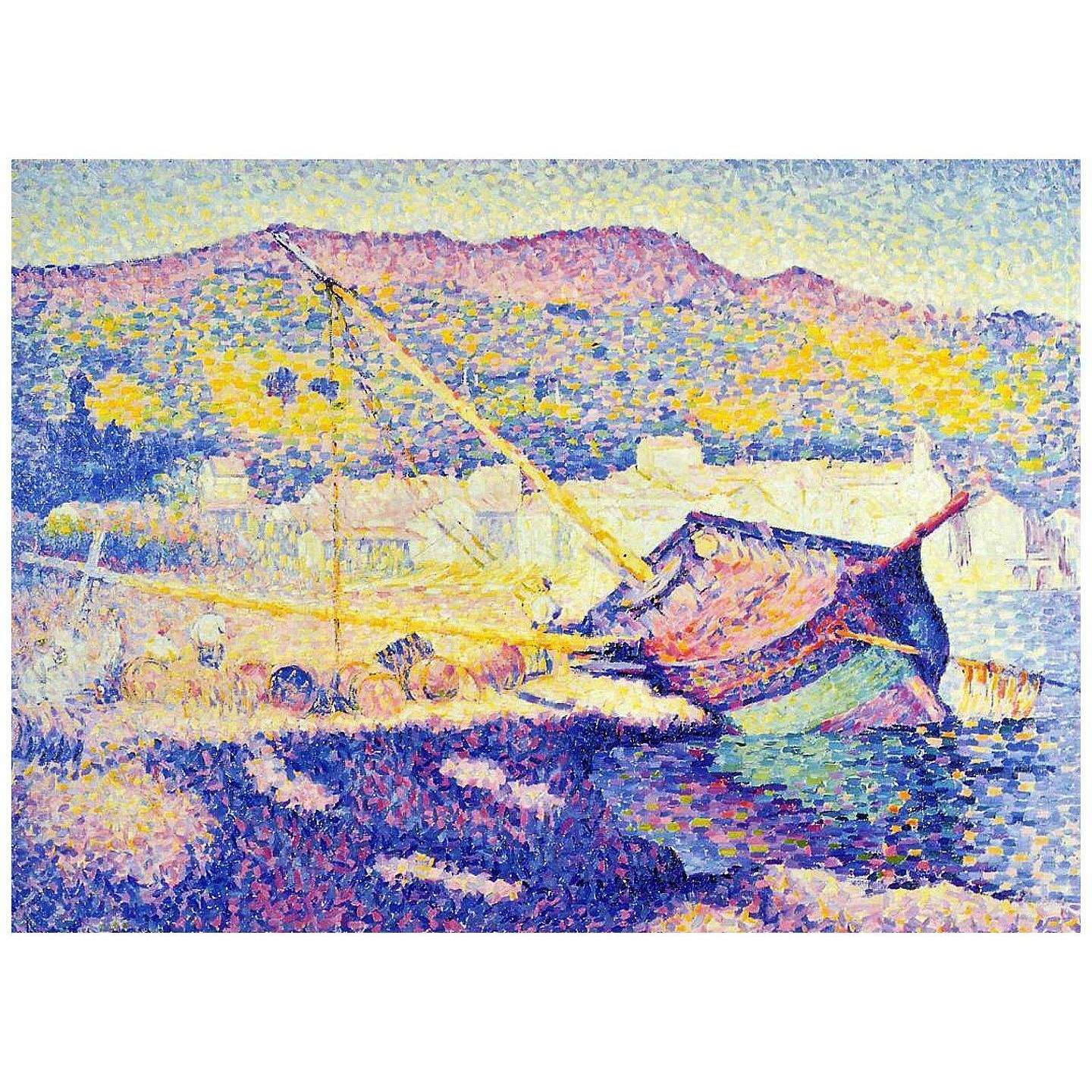  Henri-Edmond Cross. La barque bleue. 1899. MBA de Dijon