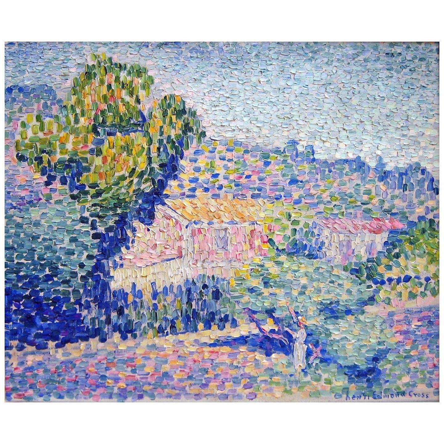  Henri-Edmond Cross. La maison rose. 1901. Musee dIxelles