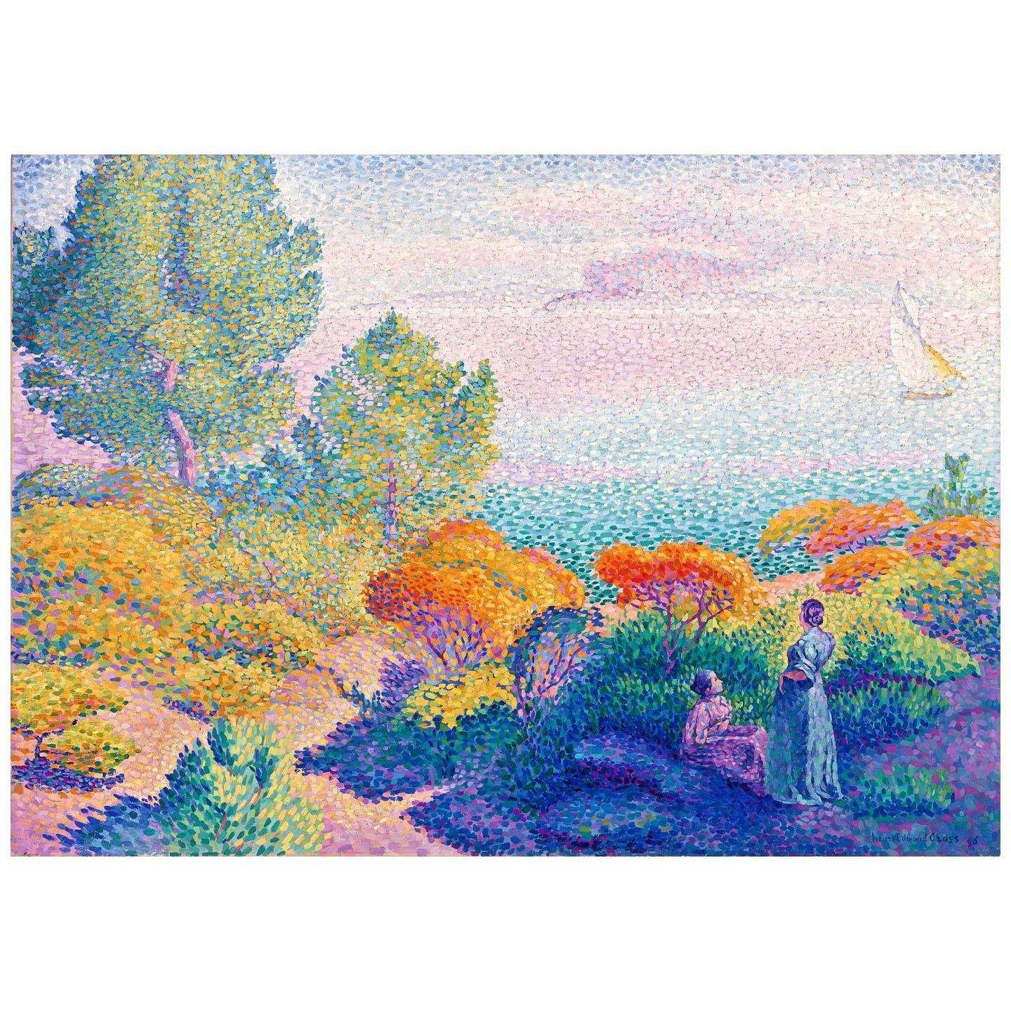  Henri-Edmond Cross. Deux femmes pr?s du ravage. 1906. Barnes Foundation Philadelphia