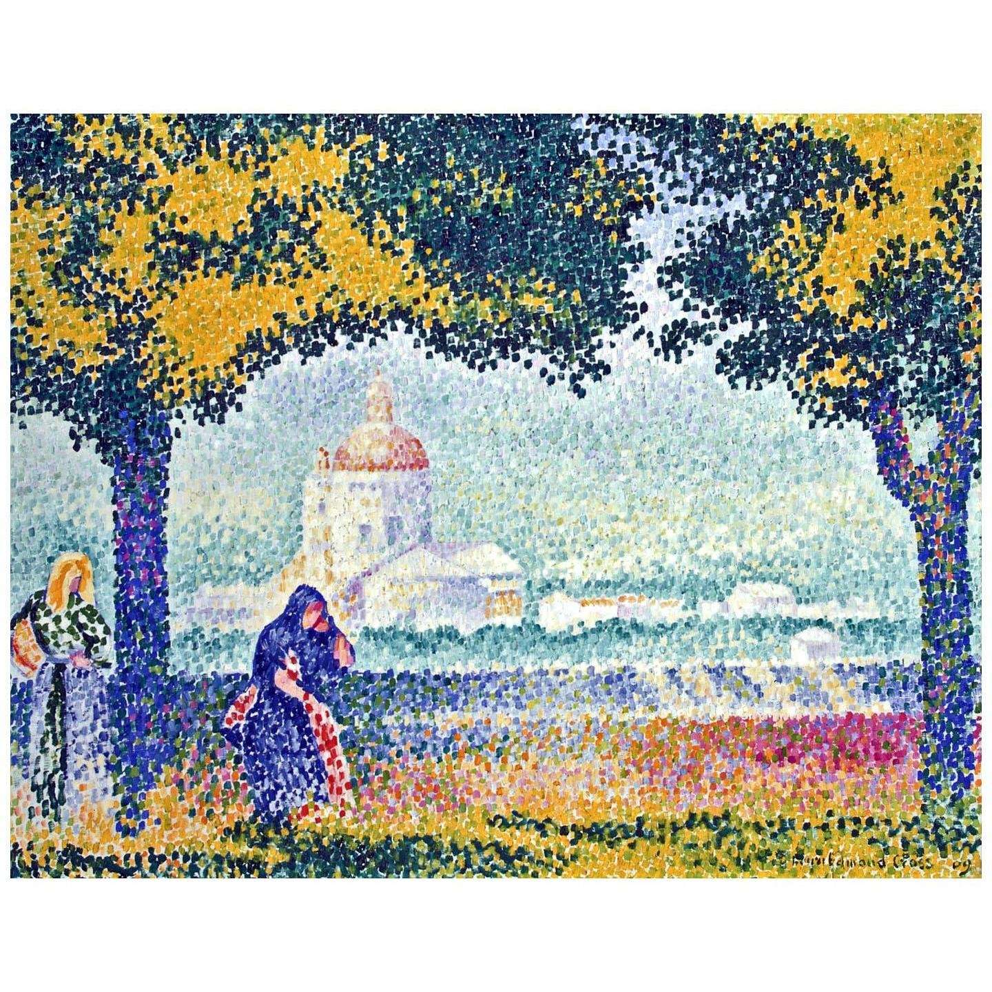  Henri-Edmond Cross. ?glise de Sainte-Marie, pr?s d'Assise. 1909. Musee de lErmitage