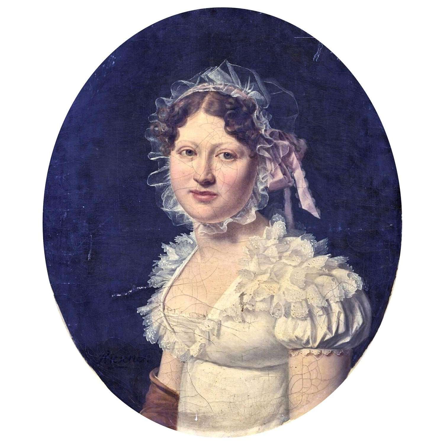 - Henri-Francois Riesener. Femme en blanc. 1800. Musee du Louvre