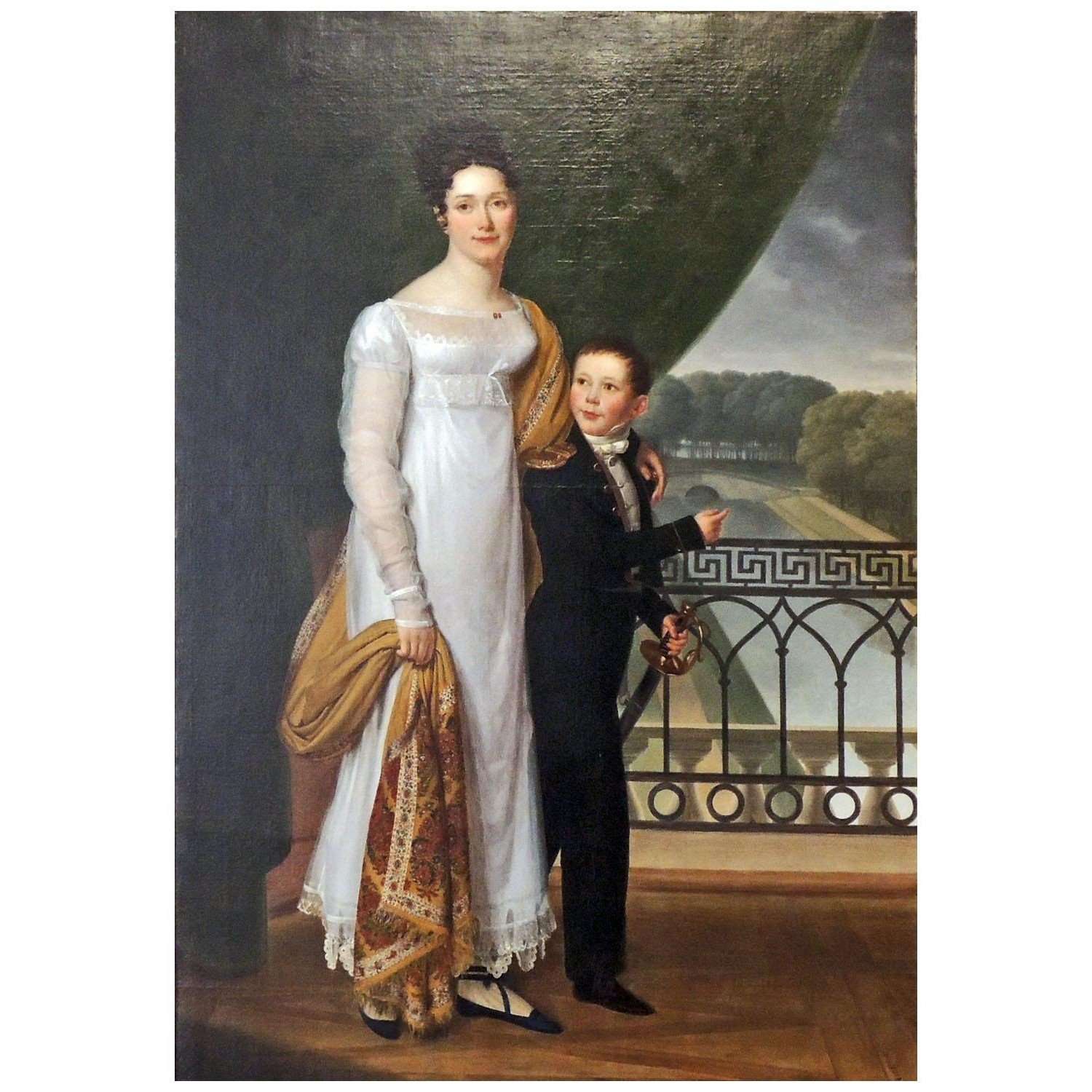 - Henri-Francois Riesener. Jos?phine Fridrix avec son fils. 1815. Russian Museum