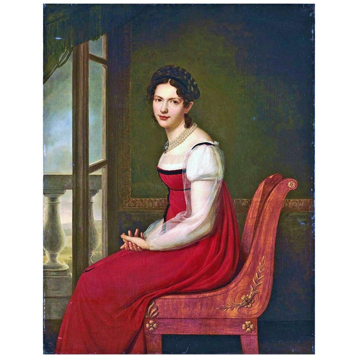 - Henri-Francois Riesener. Varvara Dolgorukaya. 1920. Pushkin Museum