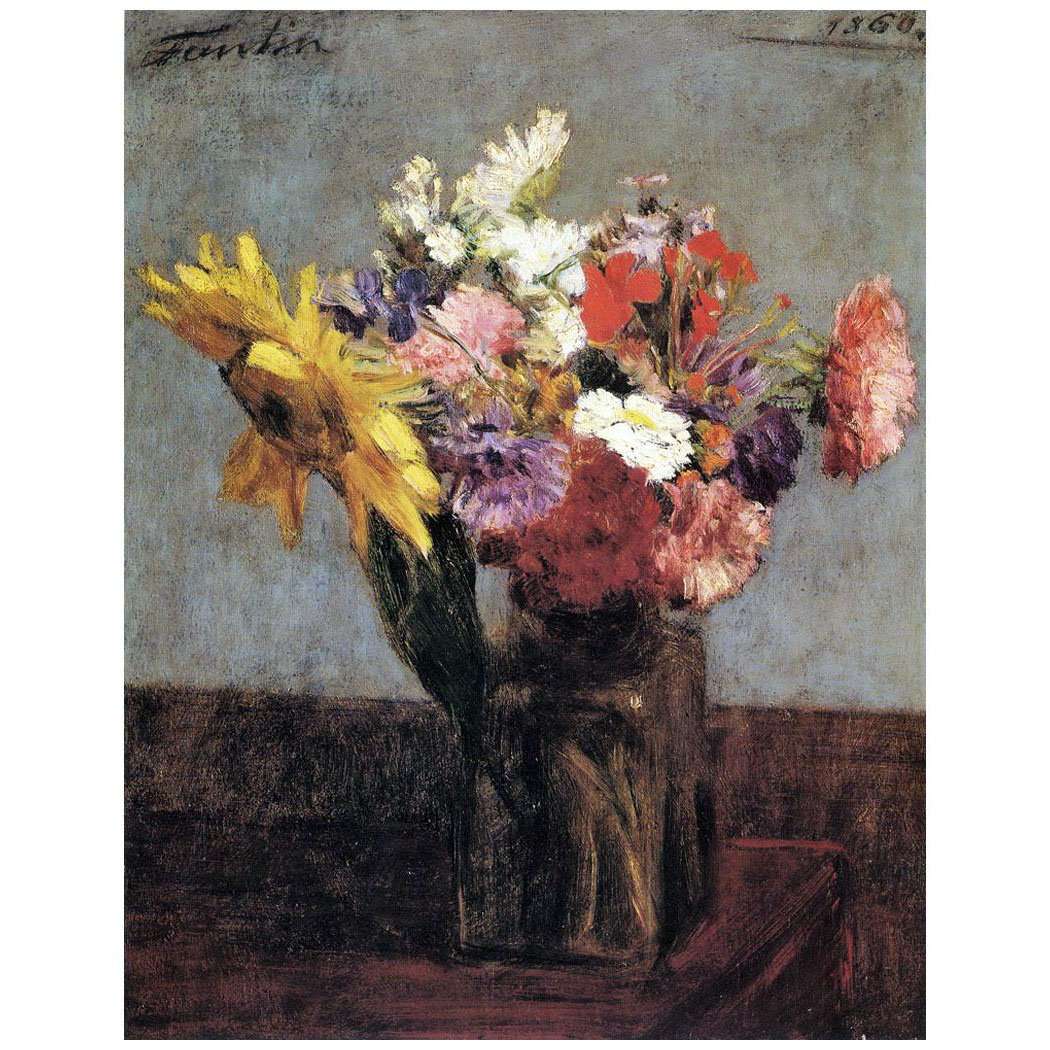  -Henri Fantin-Latour. Fleurs. 1860. Hermitage, St. Petersburg