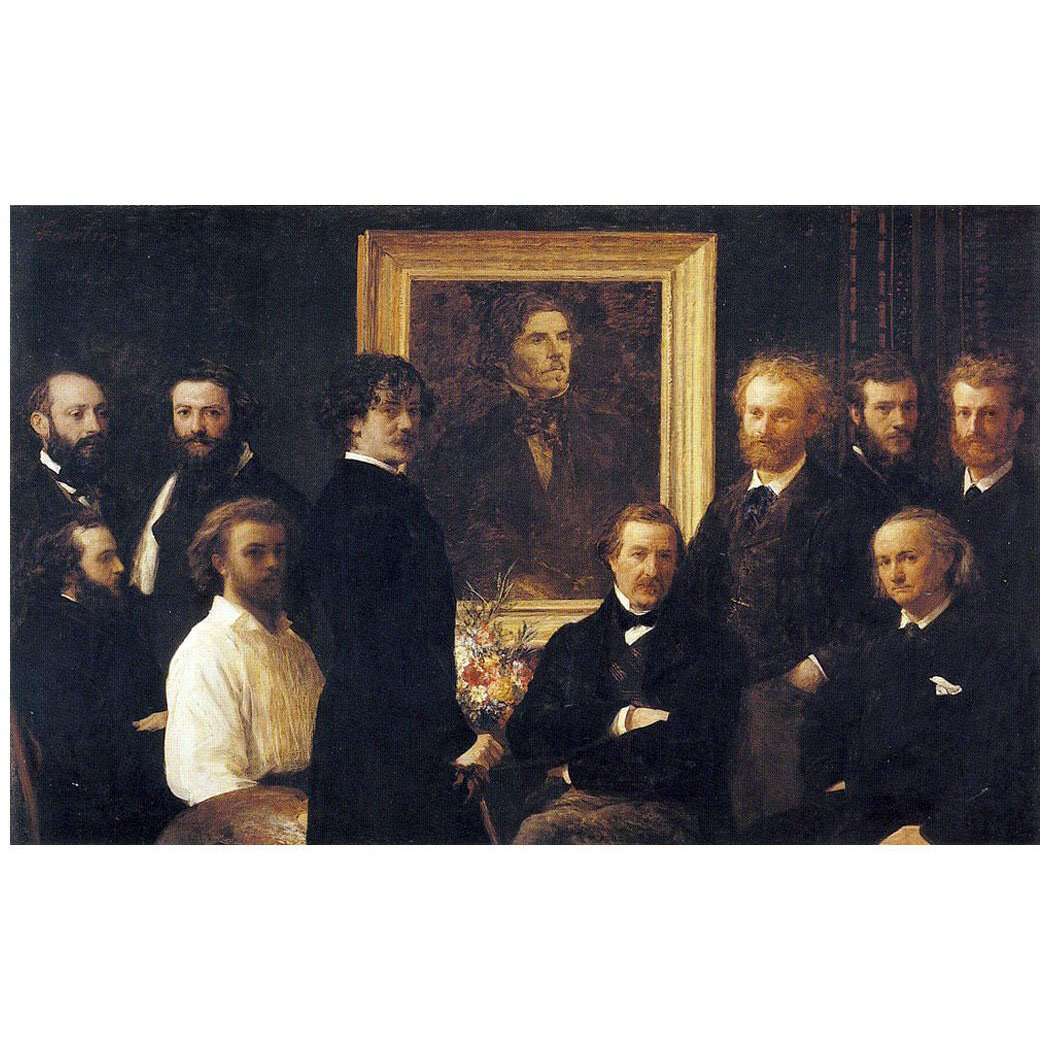  -Henri Fantin-Latour. LHommage a Delacroix. 1864. Musee dOrsay
