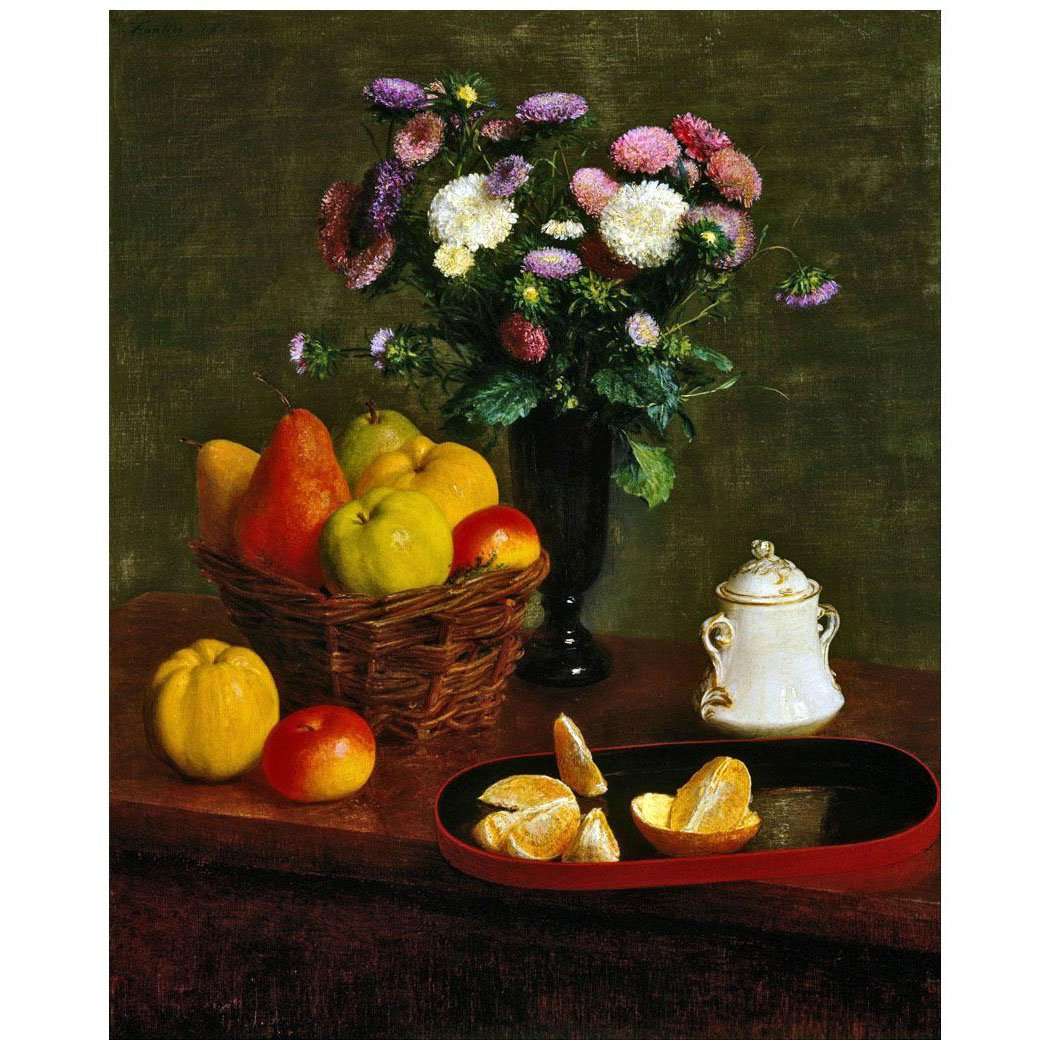  -Henri Fantin-Latour. Fleurs et Fruits. 1866. NSW Art Gallery