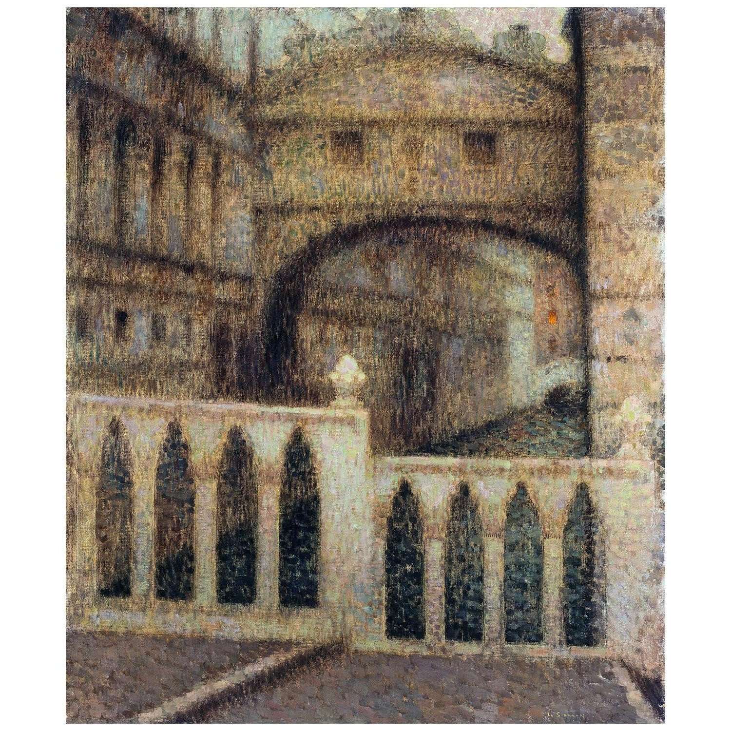  Henri Le Sidaner. Le pont des Soupirs. 1906. MBA de la ville de Paris