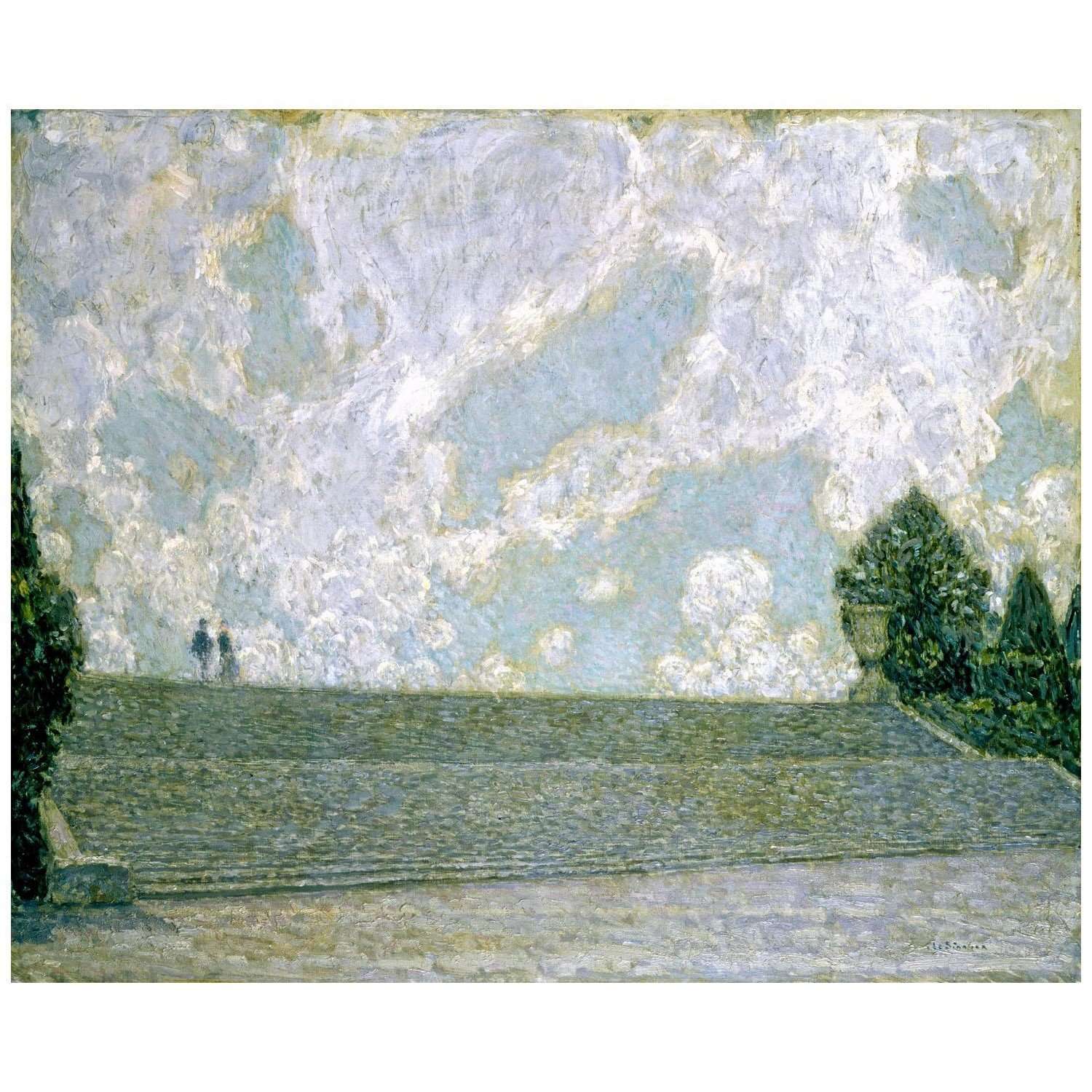  Henri Le Sidaner. Les Marches du Palais Versailles. 1925. Indianapolis Museum of Art