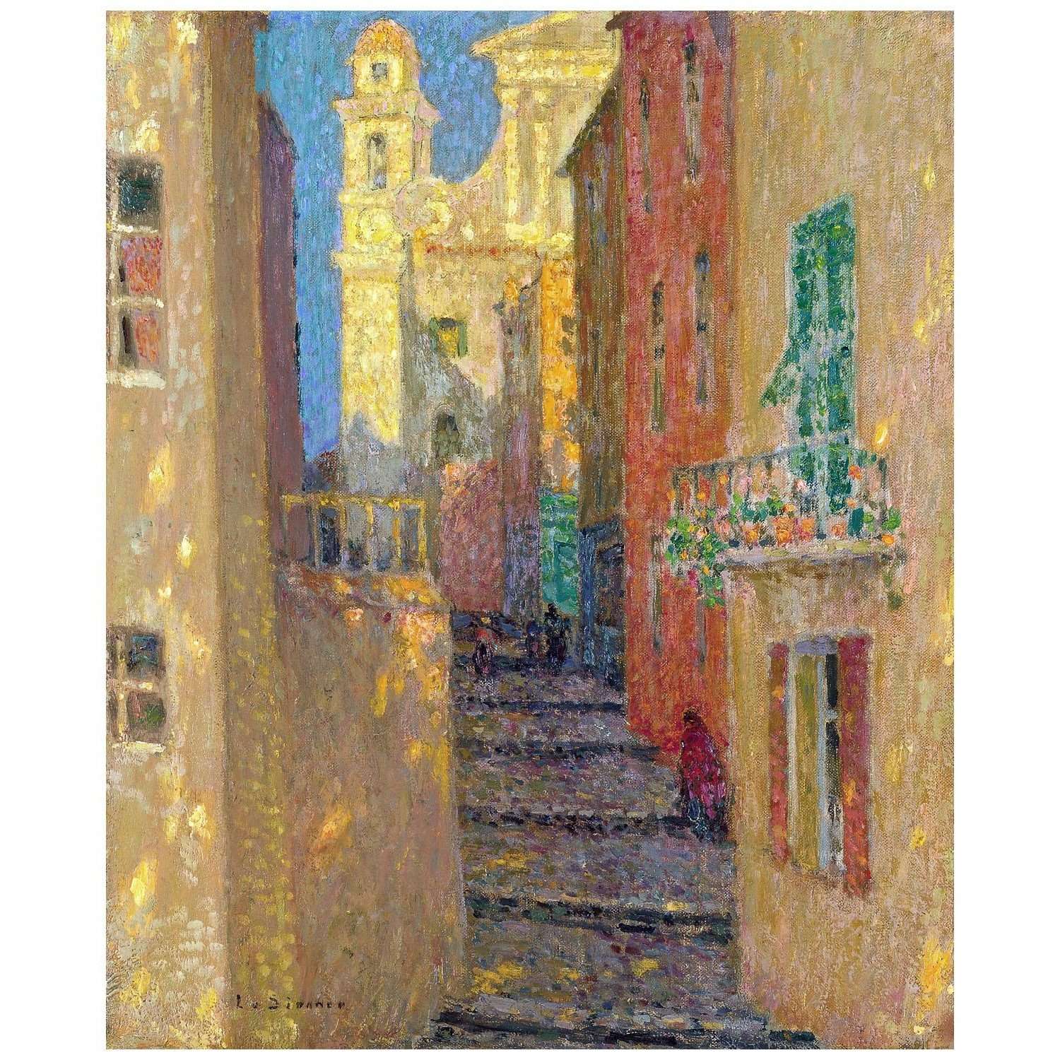  Henri Le Sidaner. La Rue de leglise. 1928. Museo Thyssen Bornemisza Madrid