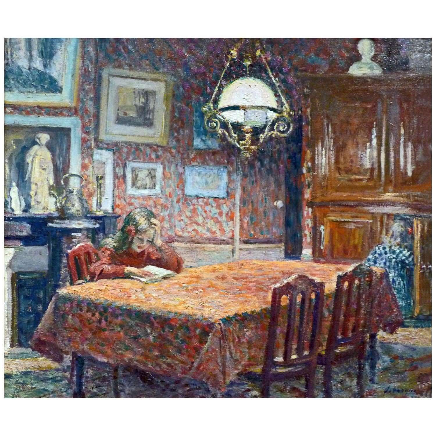  Henri Lebasque. Under the Lamp. 1904. MBA Nancy