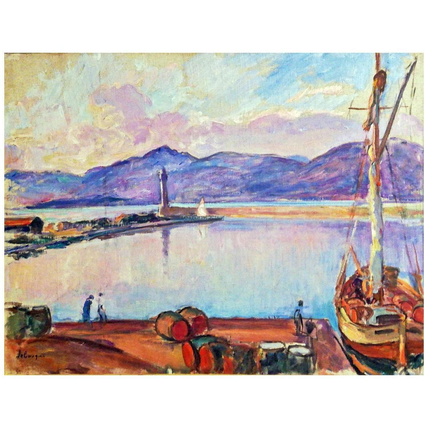  Henri Lebasque. Port de Saint-Tropez. 1906. Musee de lAnnonciade, St-Tropez