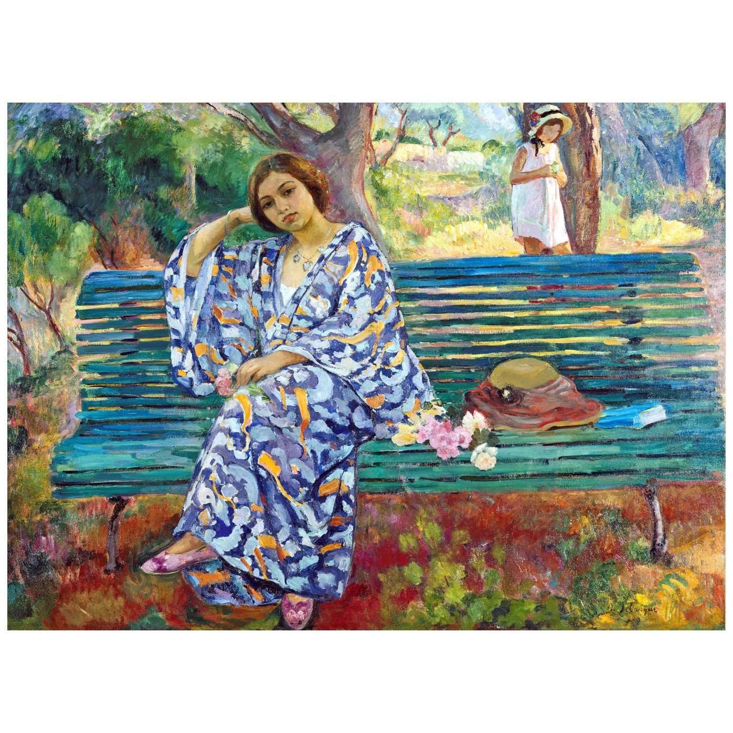  Henri Lebasque. On the Green Bench. 1911. Albertina Wien