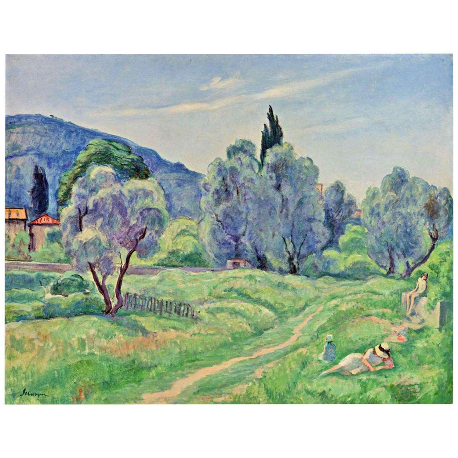  Henri Lebasque. Olive Trees in Afternoon. 1916. Athenaeum Hartford