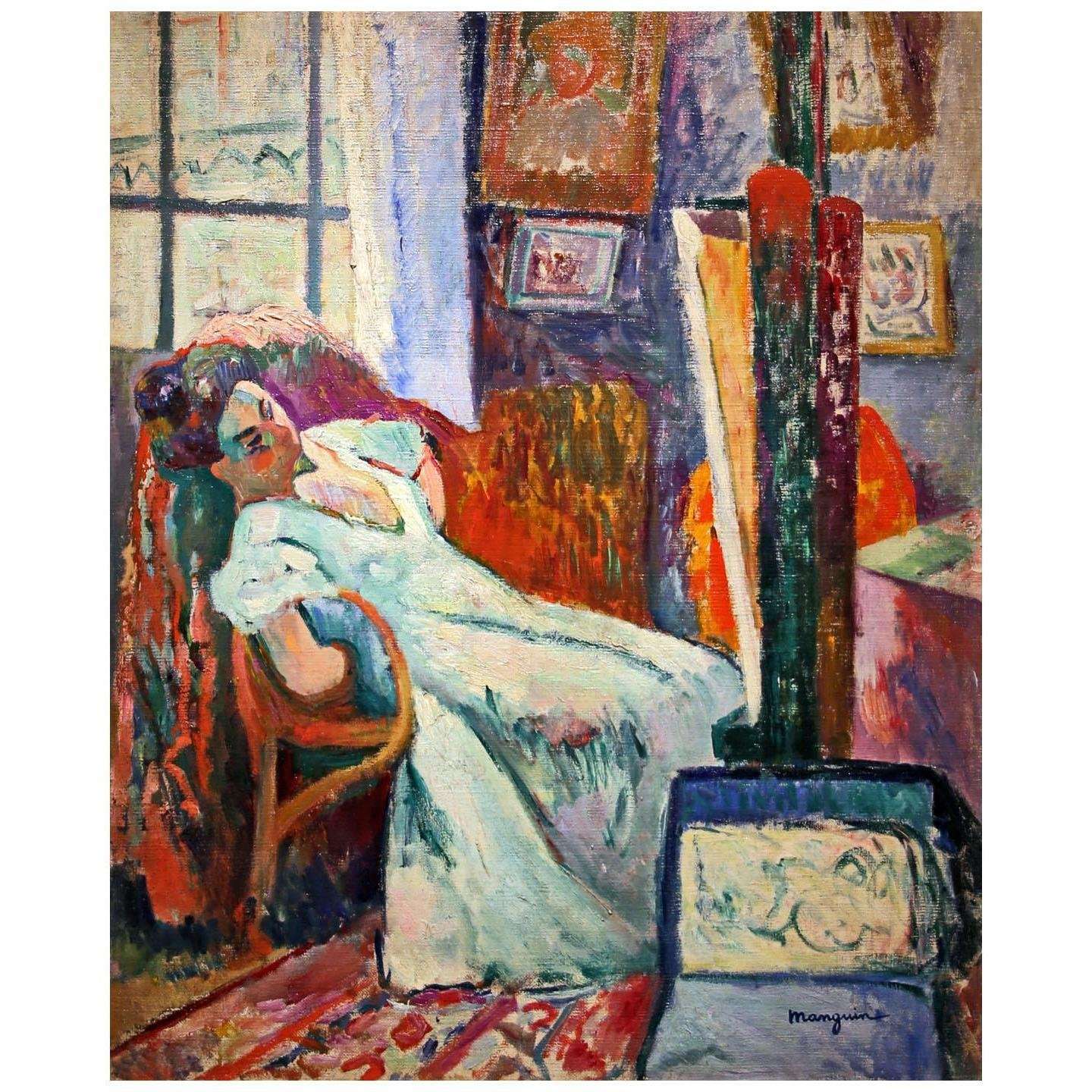  Henri Manguin. Repos du mod?le. 1905. Museo Thyssen-Bornemisza Madrid