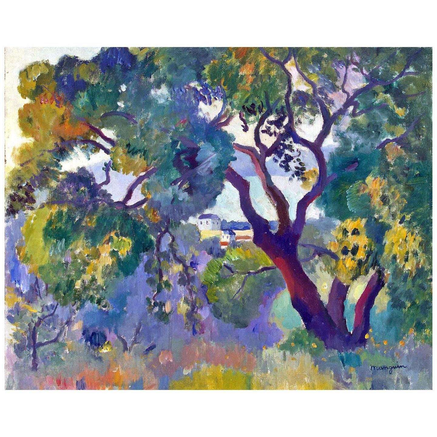  Henri Manguin. Paysage a Saint-Tropez. 1908. Hermitage S-Petersburg