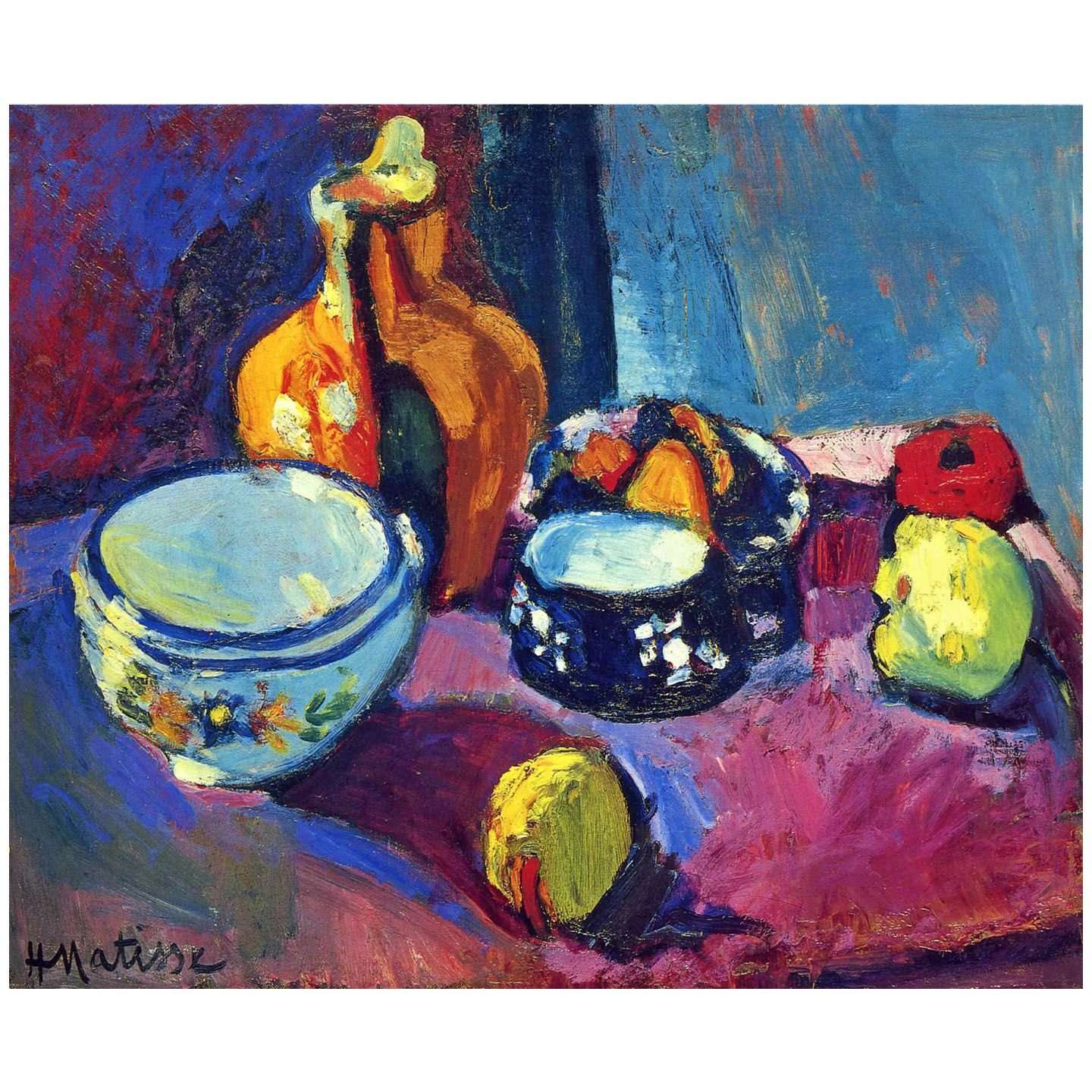  Henri Matisse. Poterie et fruits. 1901. Hermitage St Petersburg