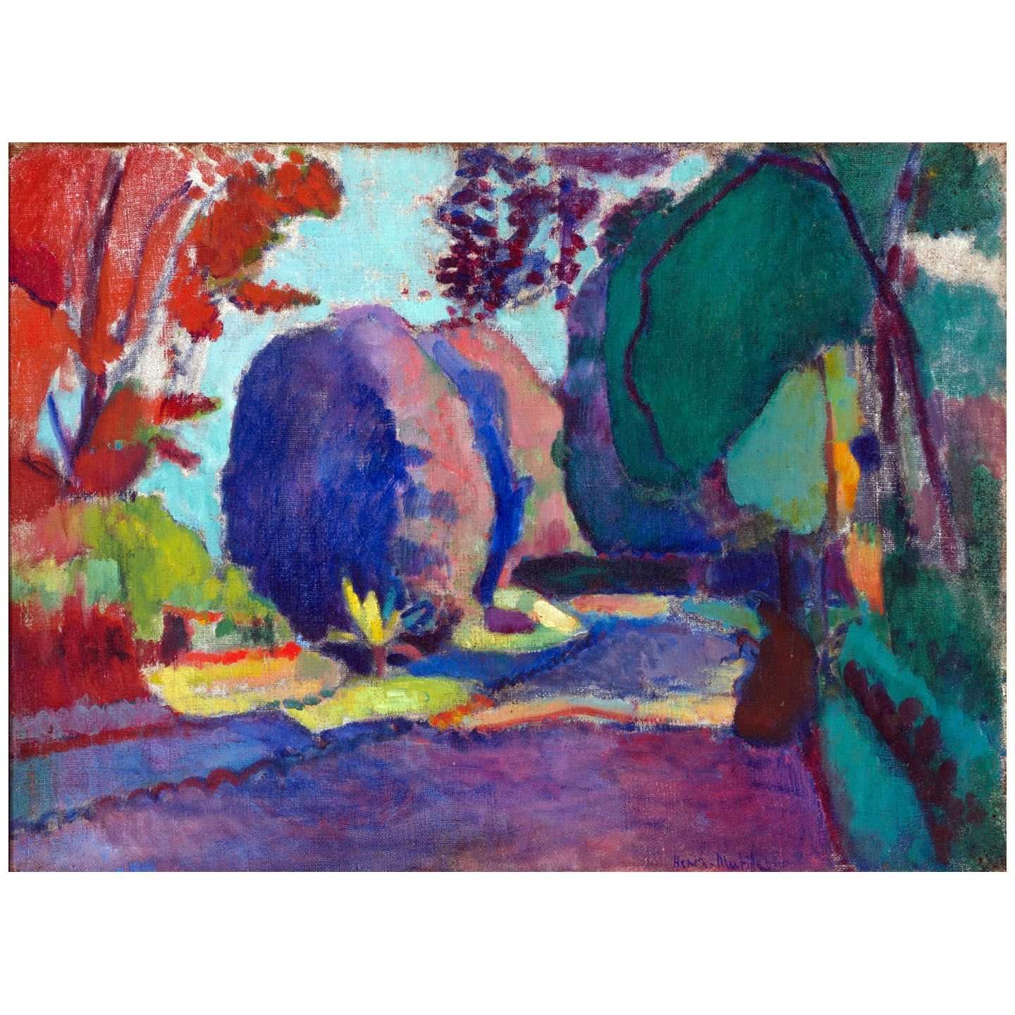  Henri Matisse. Jardin du Luxembourg. 1901. Hermitage St Petersburg