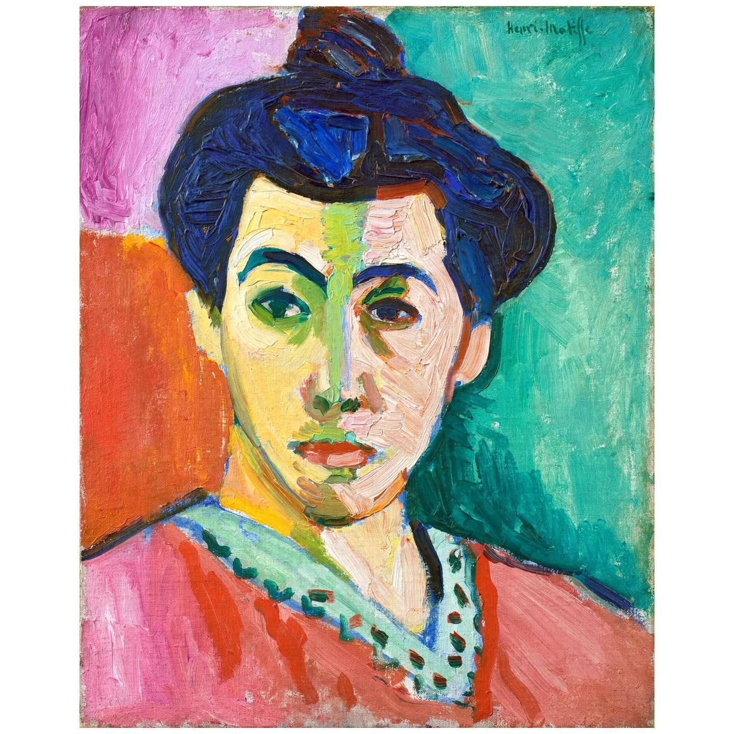  Henri Matisse. Madame Matisse. 1905. SMK Kopenhagen