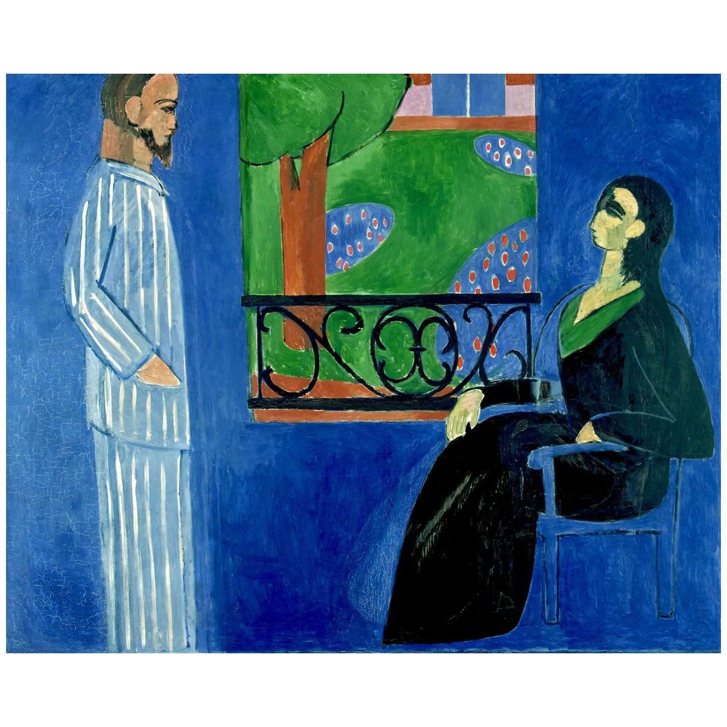  Henri Matisse. Conversation. 1909-1912. Hermitage St Petersburg