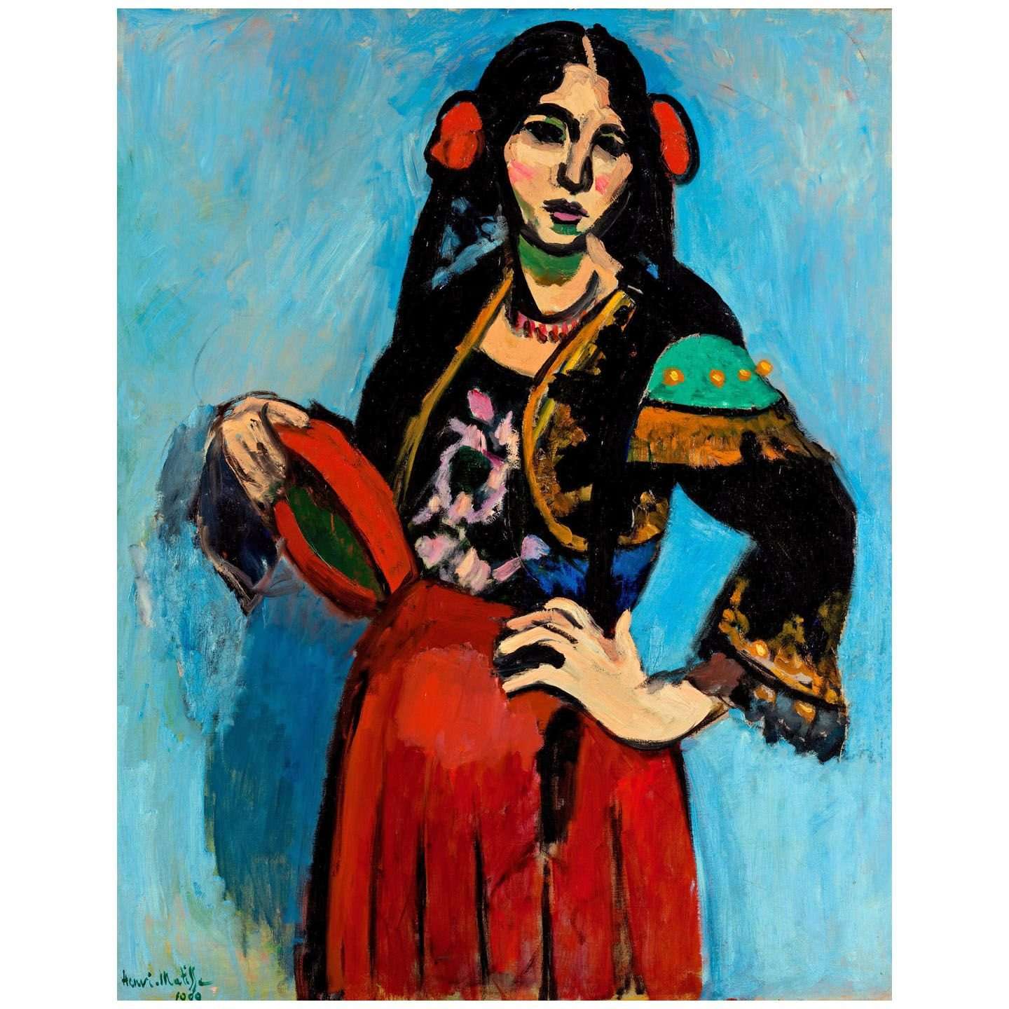  Henri Matisse. L'Espagnole au tambourin. 1909. Pushkin Museum Moscow