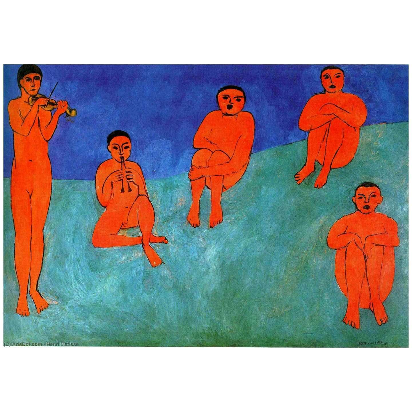  Henri Matisse. La musique. 1910. Hermitage St Petersburg