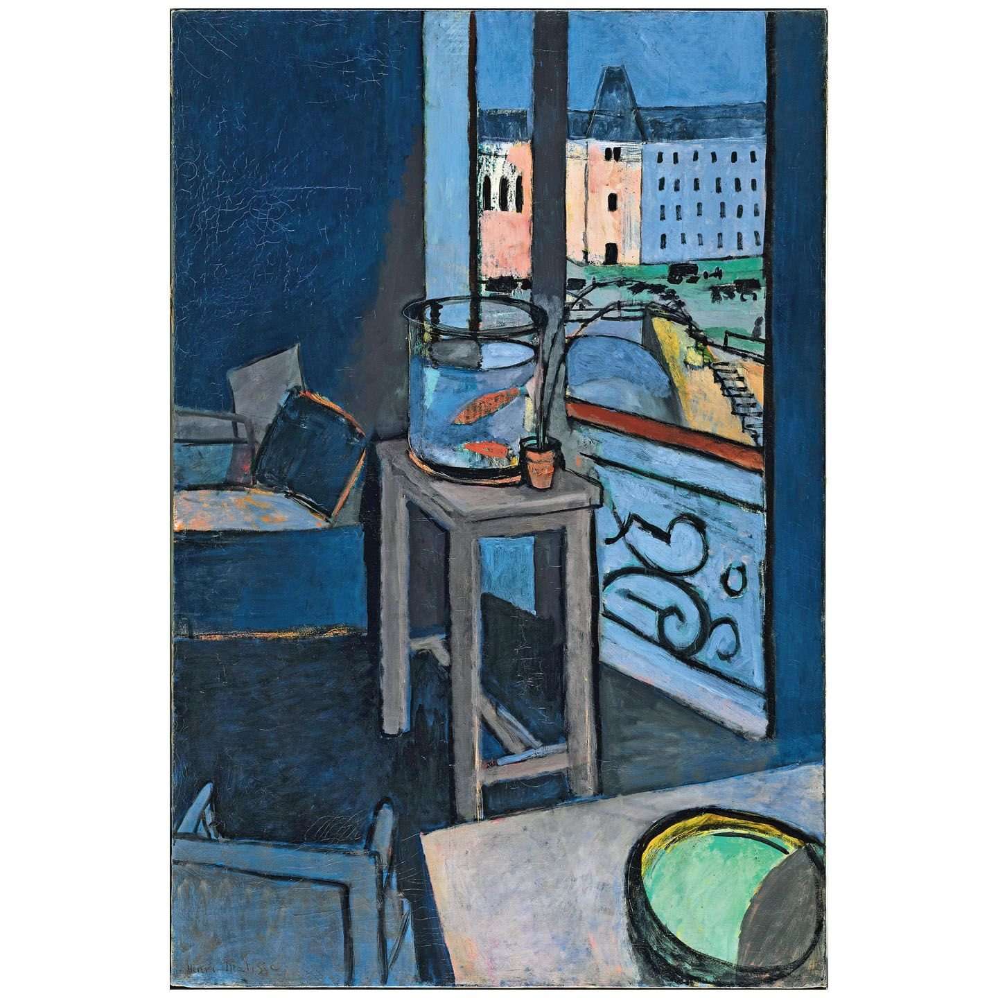  Henri Matisse. Bocal de poissons rouges. 1914. Centre Pompidou Paris