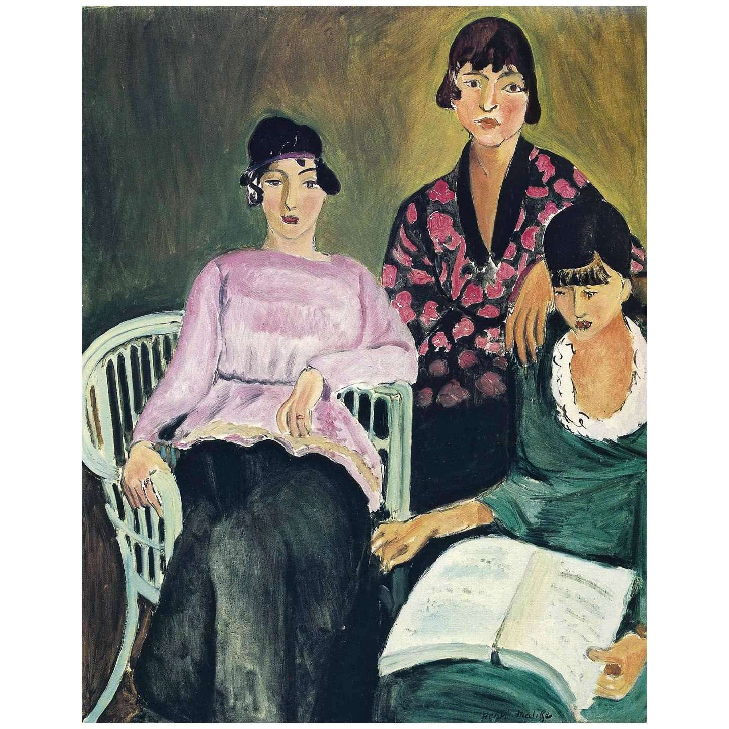  Henri Matisse. Les Trois soeurs. 1917. Musee dOranderie Paris