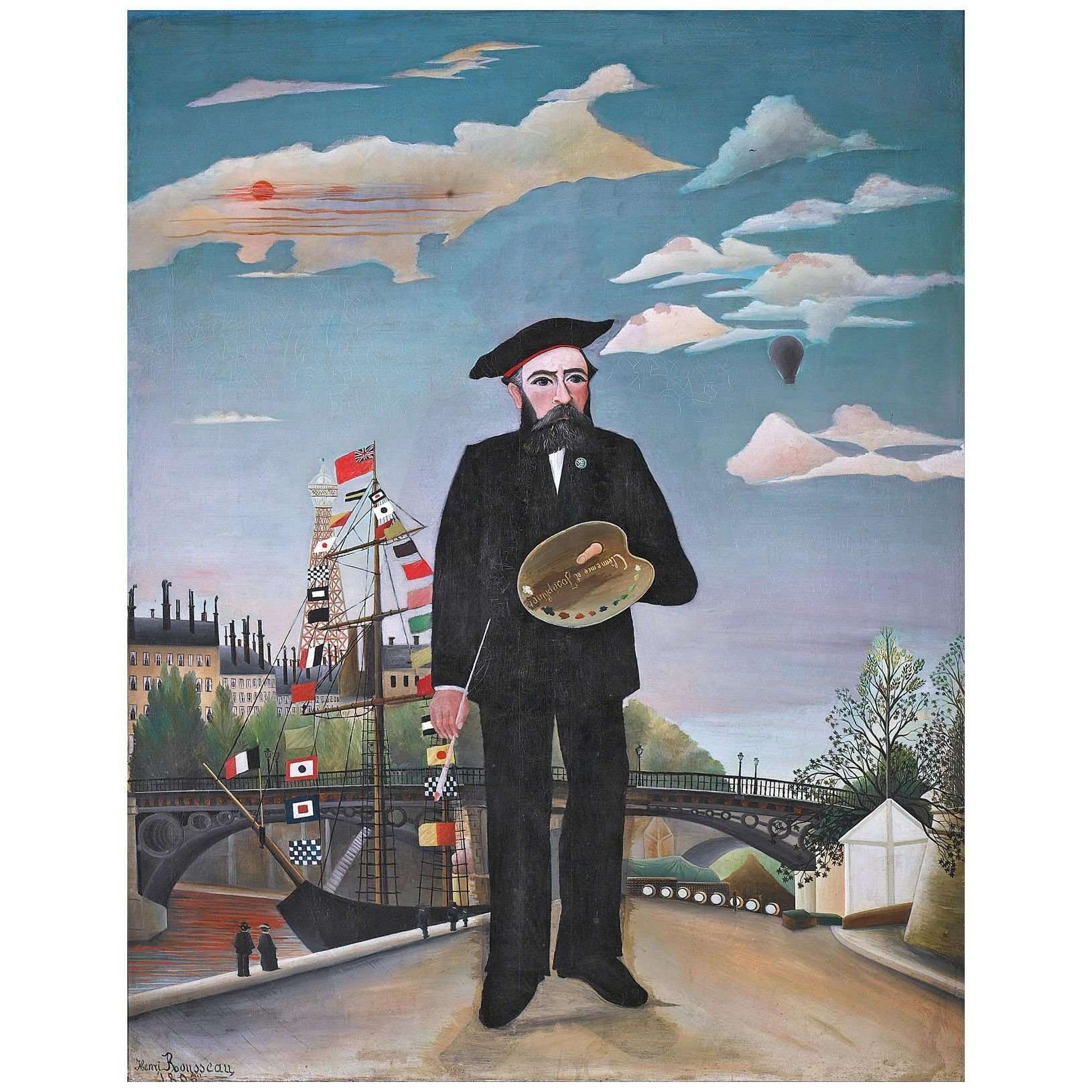  Henri Rousseau. Moi-m?me, portrait-paysage. 1890. N?rodn? galerie Praha